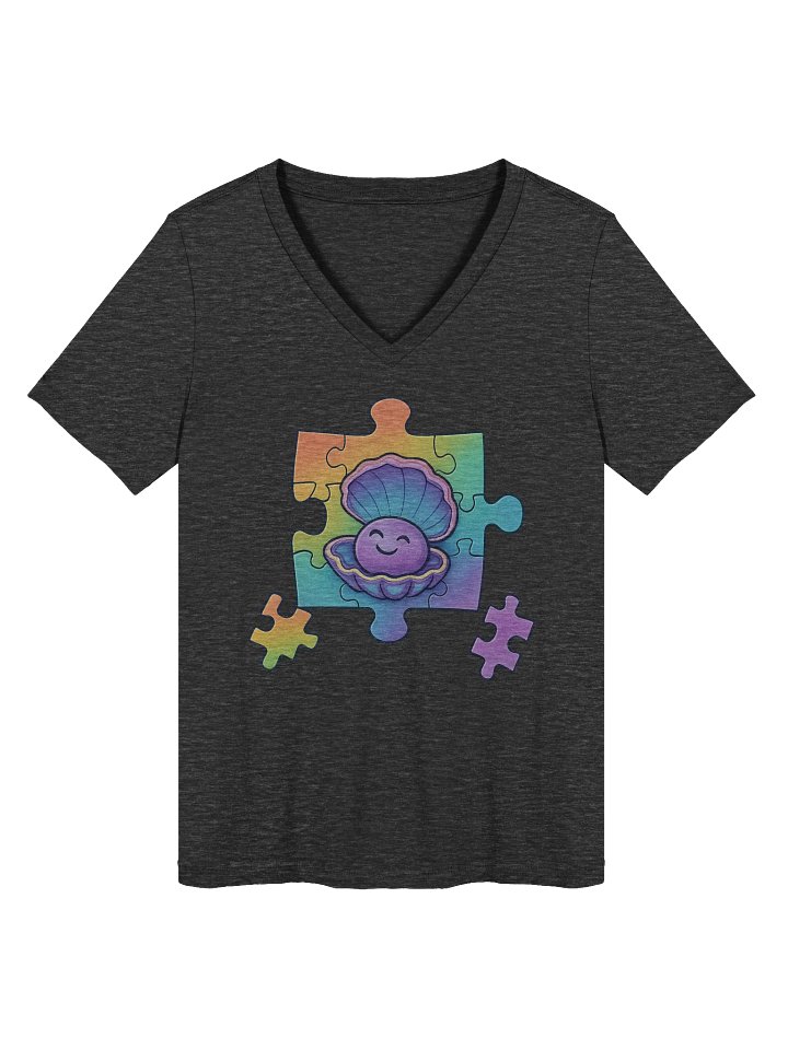 Vibrant Puzzle Piece TISM TRIBE V-Neck product image (1)