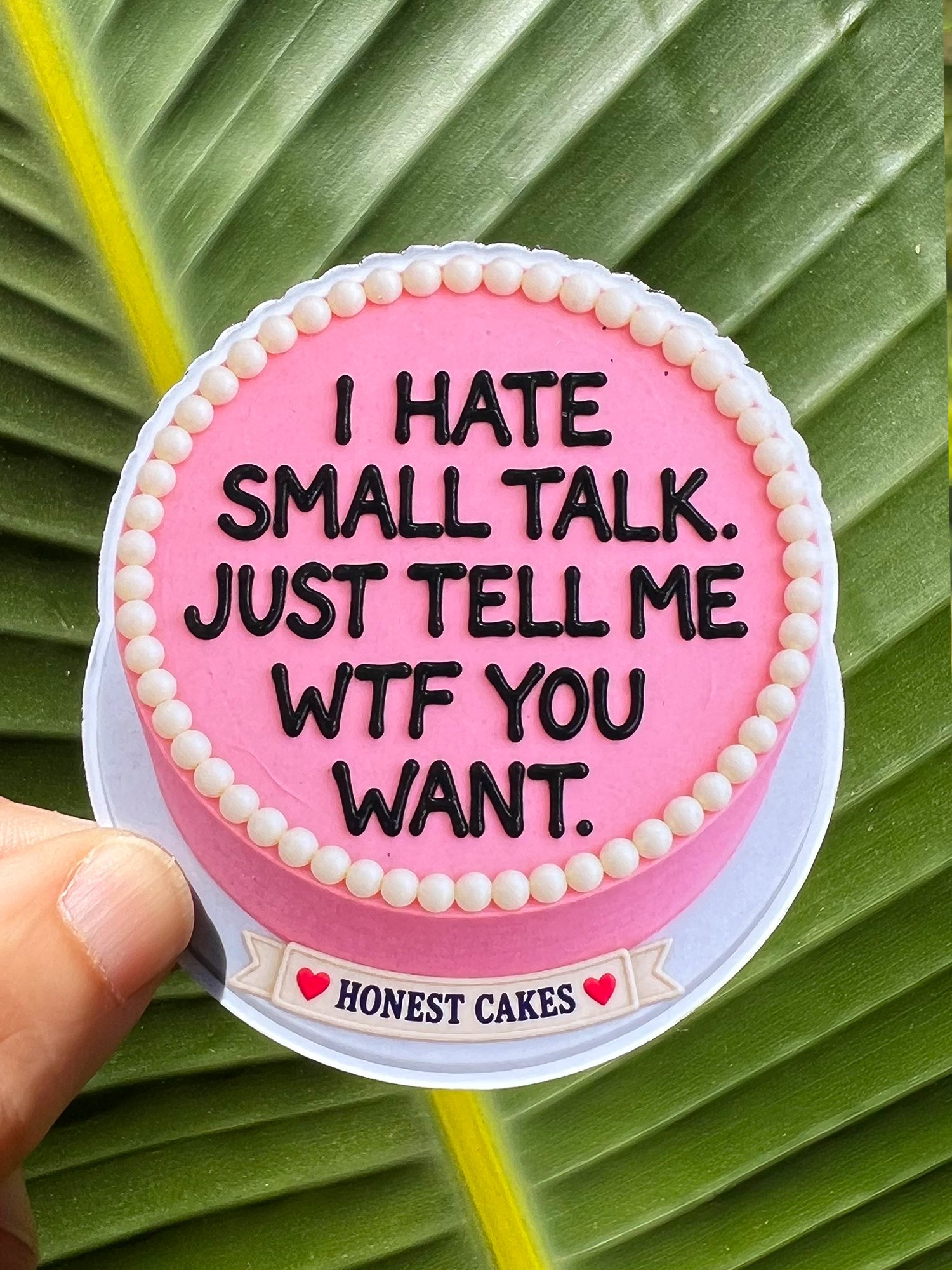 FRIDGE MAGNET: I Hate Small Talk - FREE SHIPPING product image (2)