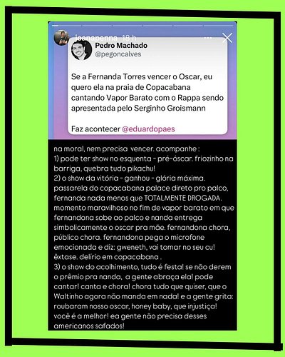 A @joanapenna tem um plano. E a gente apoia.