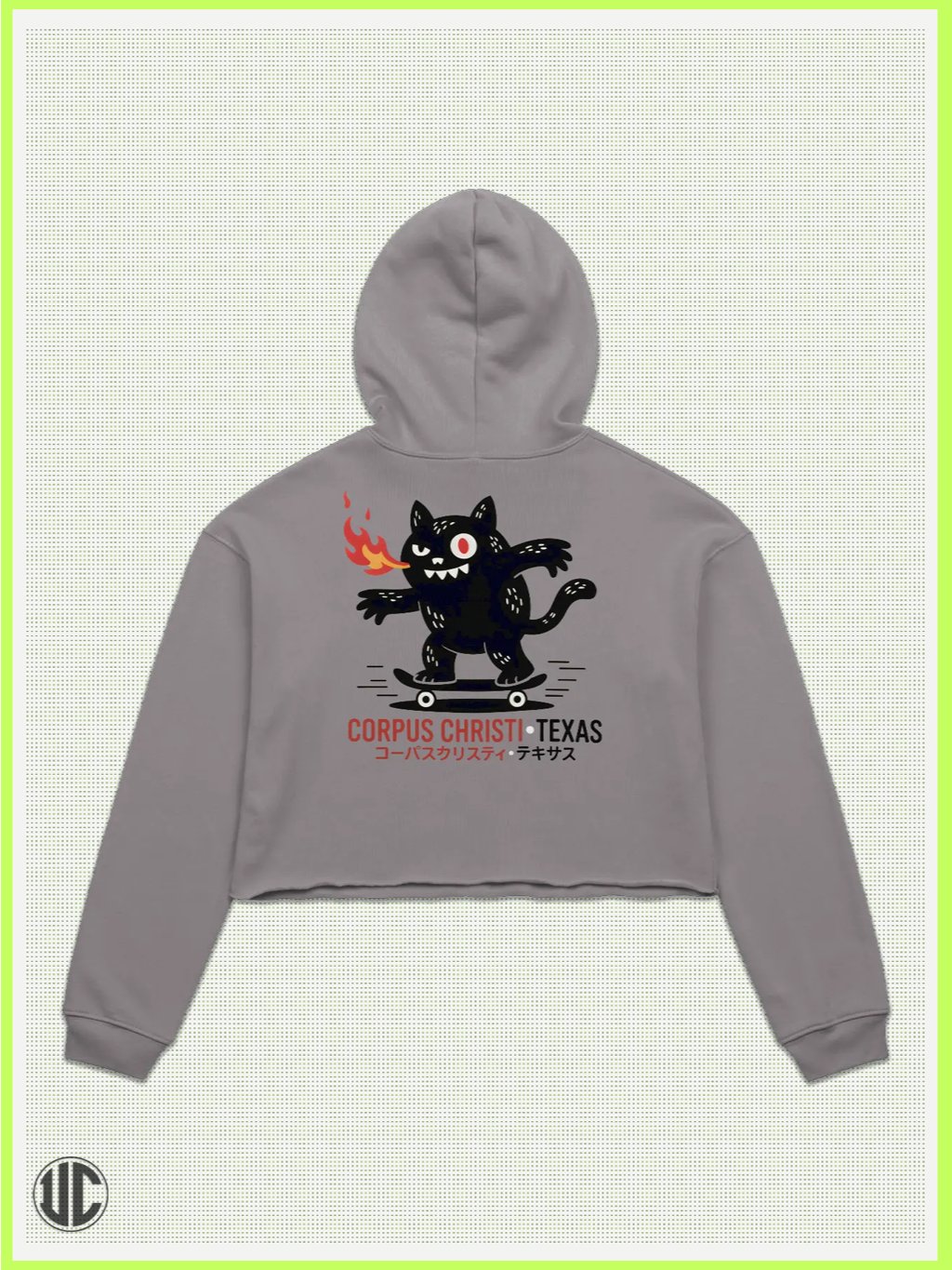 UnkoCon – Corpus Christi TX Skater Crop Hoodie product image (2)