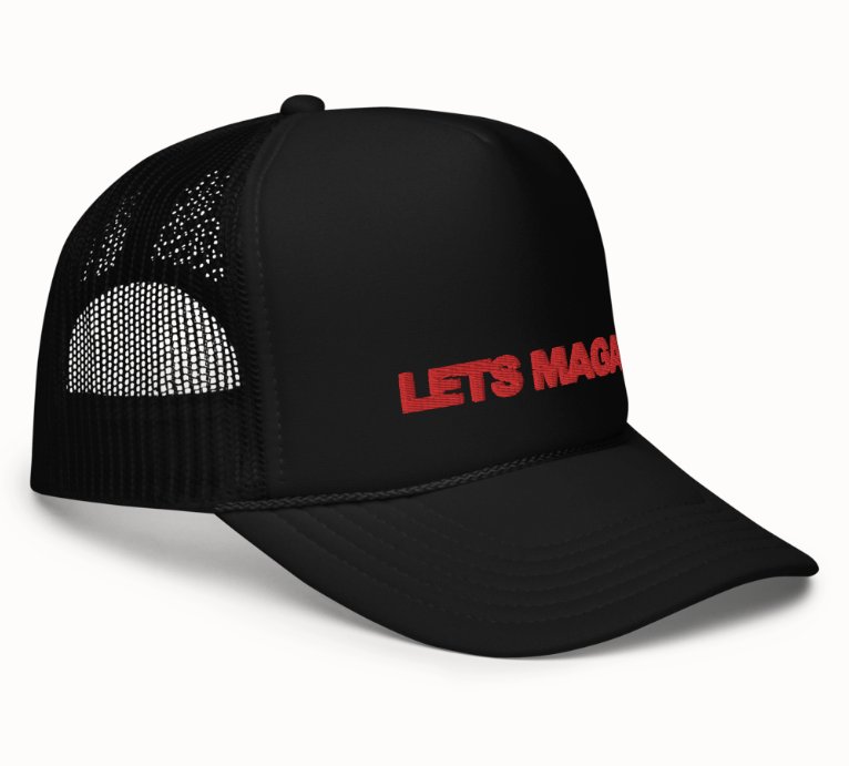 LETS MAGA (RED) Foam Trucker Hat product image (2)