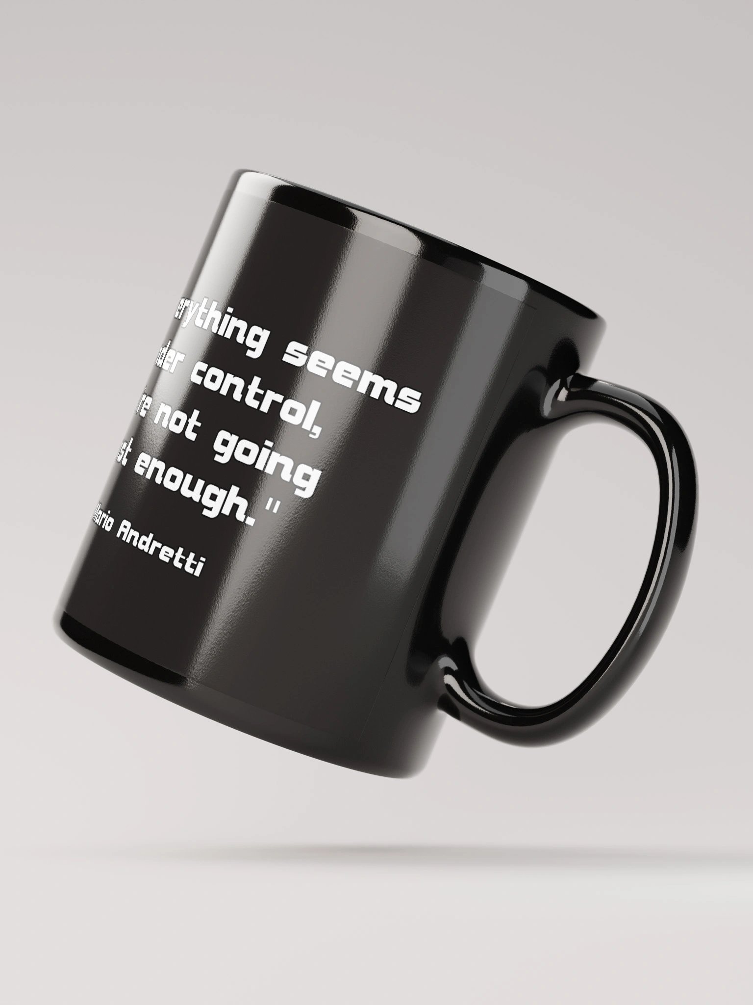 Cool Sheep Black Mug "If everything seems..." product image (4)