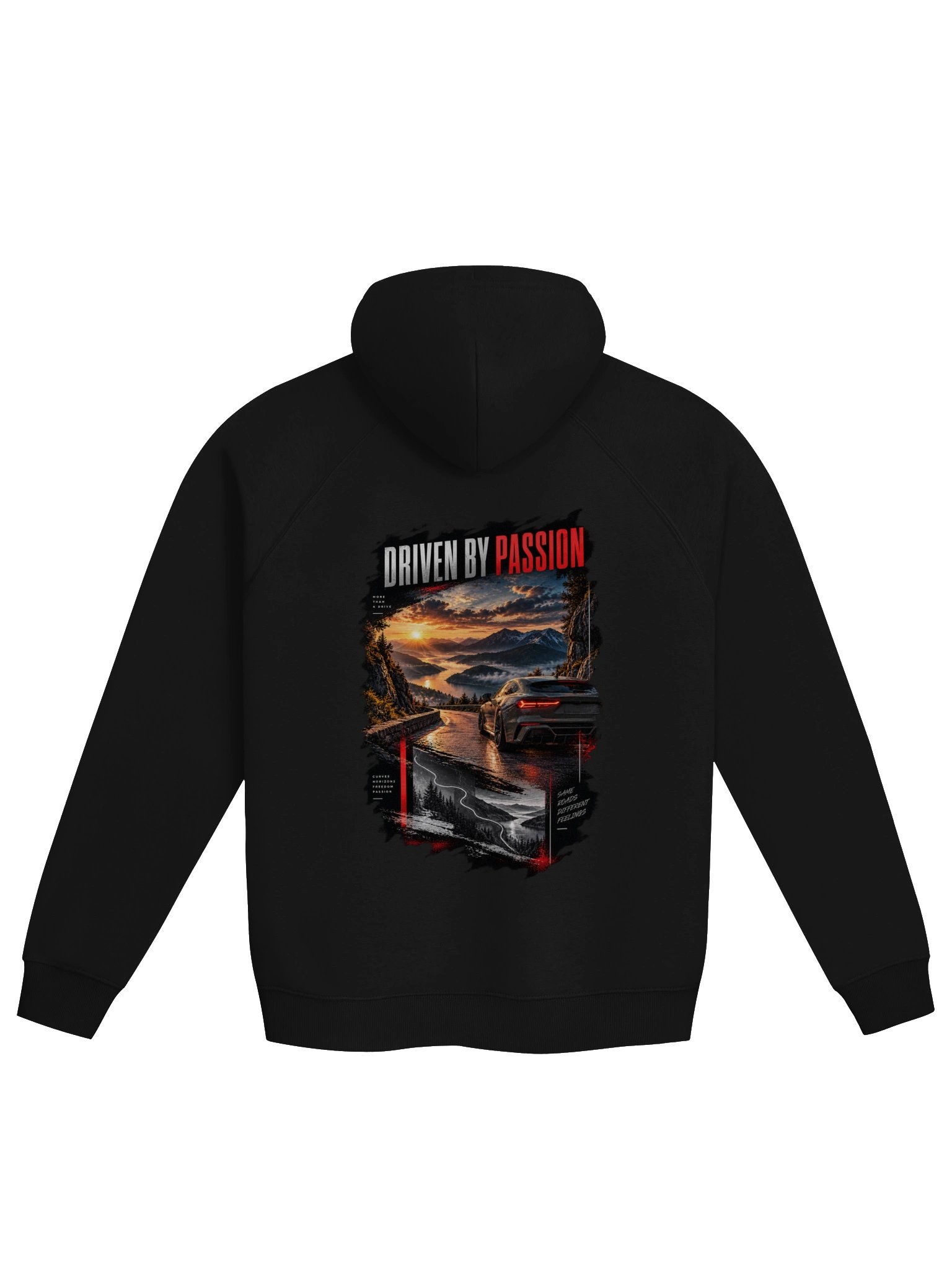 DRIVEN BY PASSION // Unisex Eco Raglan Hoodie product image (1)
