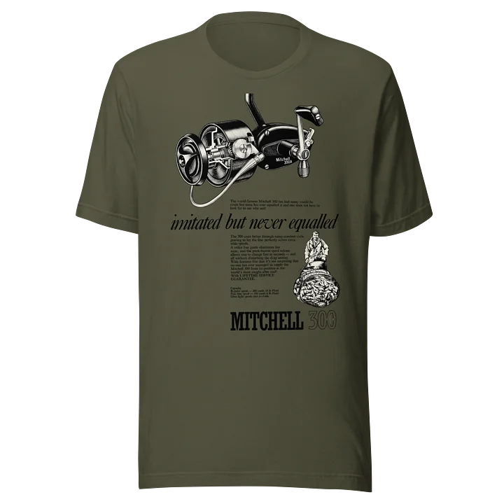 Mitchell 300 Reel T-Shirt (Khaki) product image (1)