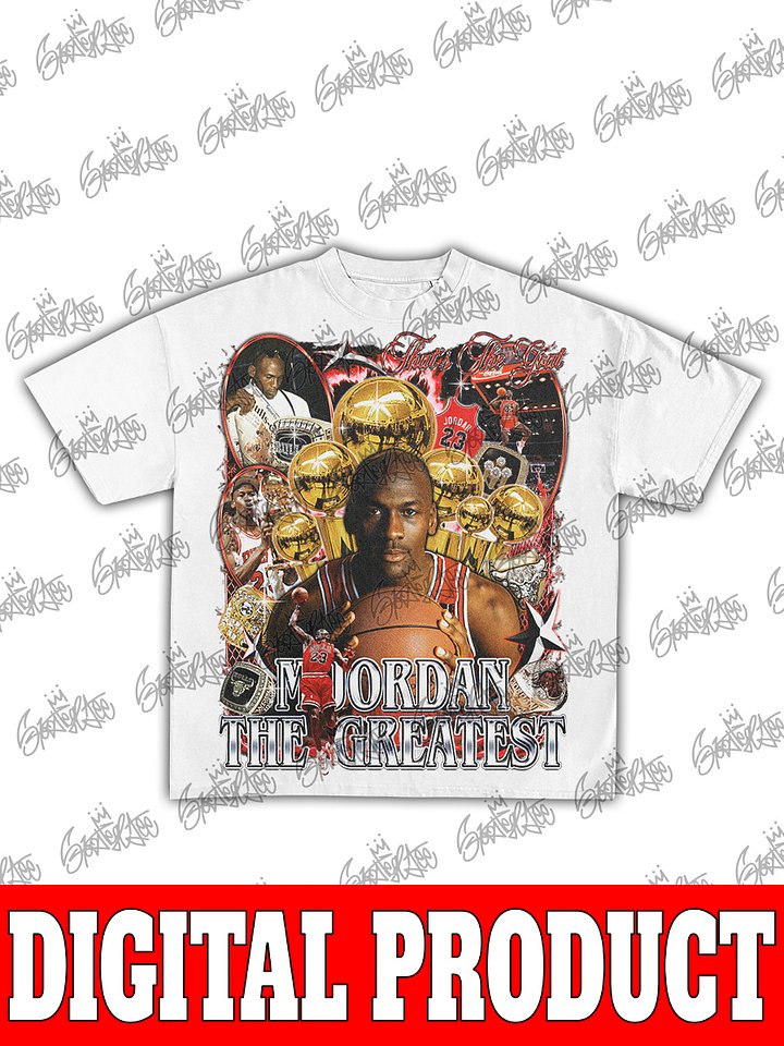 Michael Jordan "The Greatest" Vintage 90s Bootleg Graphic Design product image (2)
