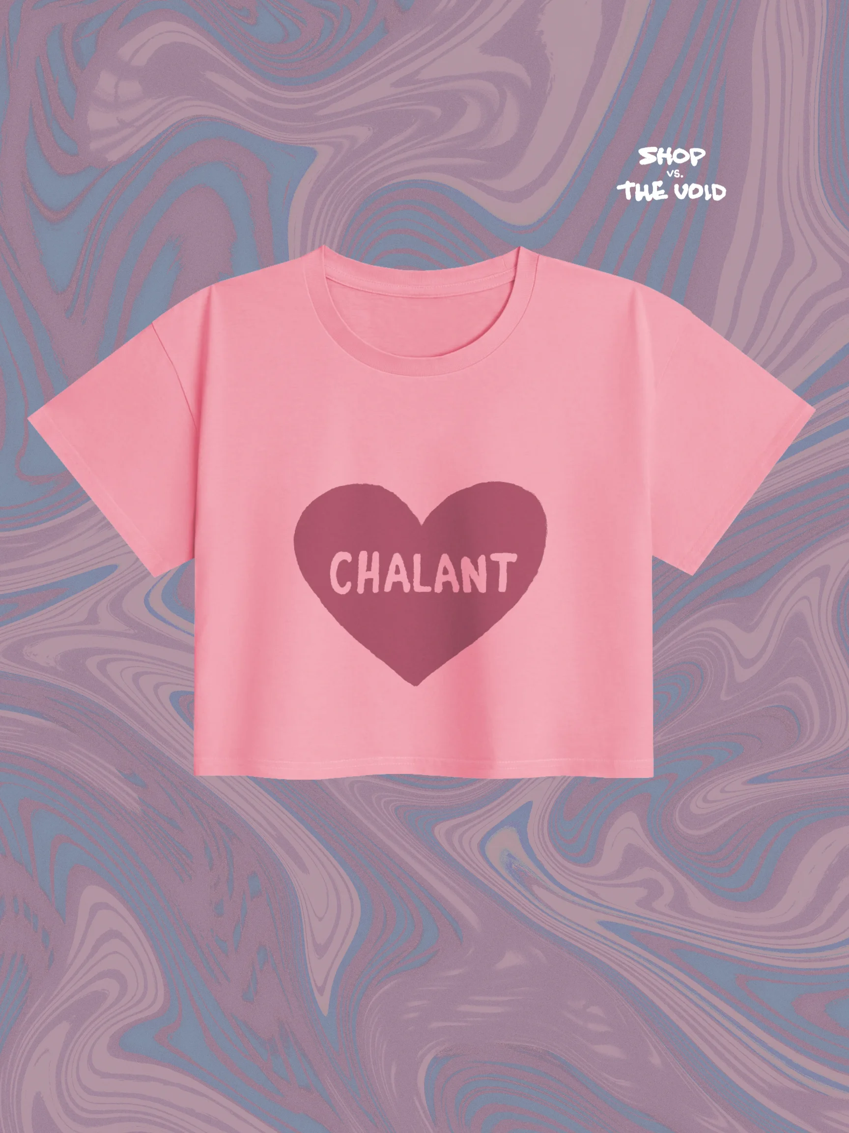 < CHALANT 3 variant #c15e77 women's cropped tee product image (1)