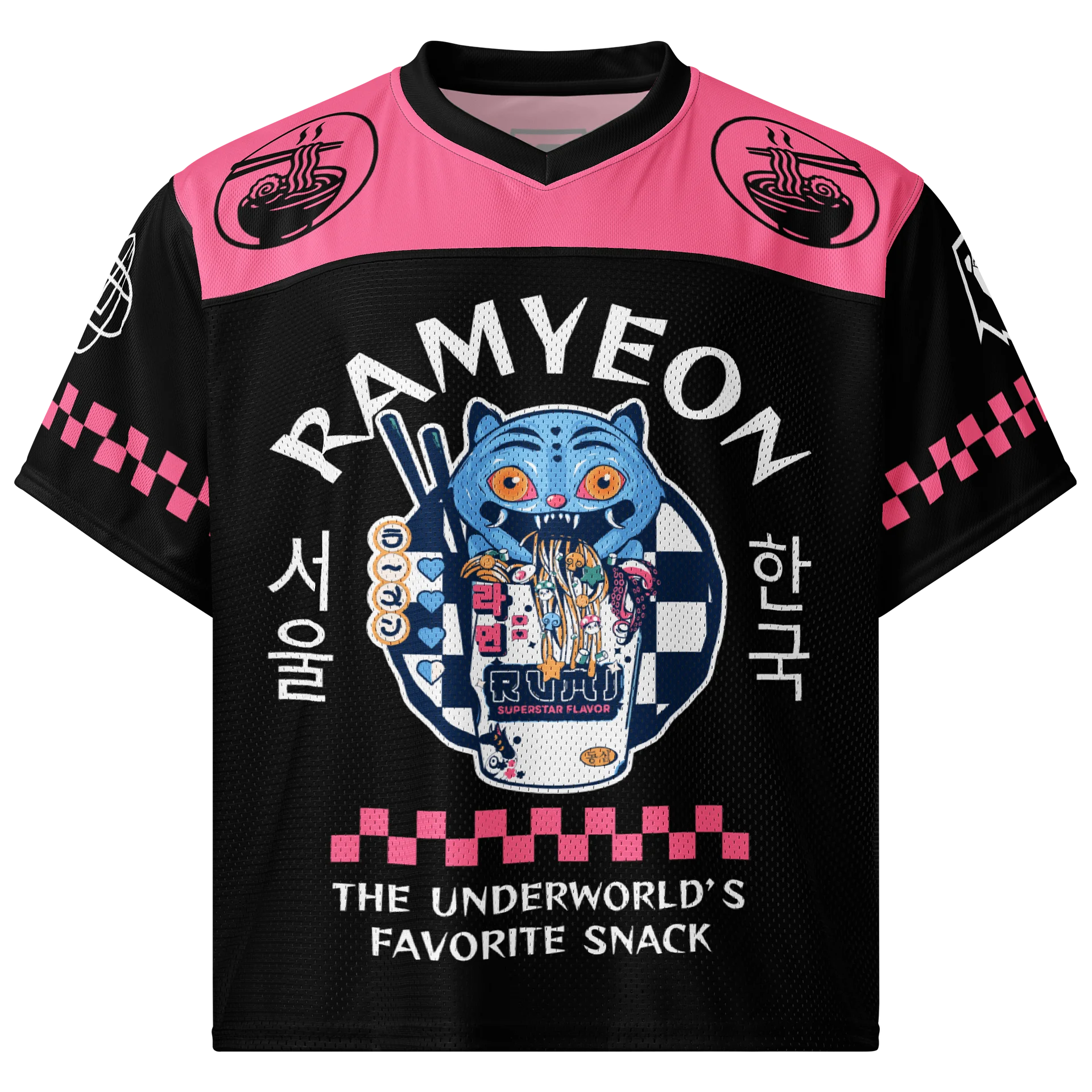 Derpy's Demon Retro Ramyeon Shop Mesh Jersey product image (1)