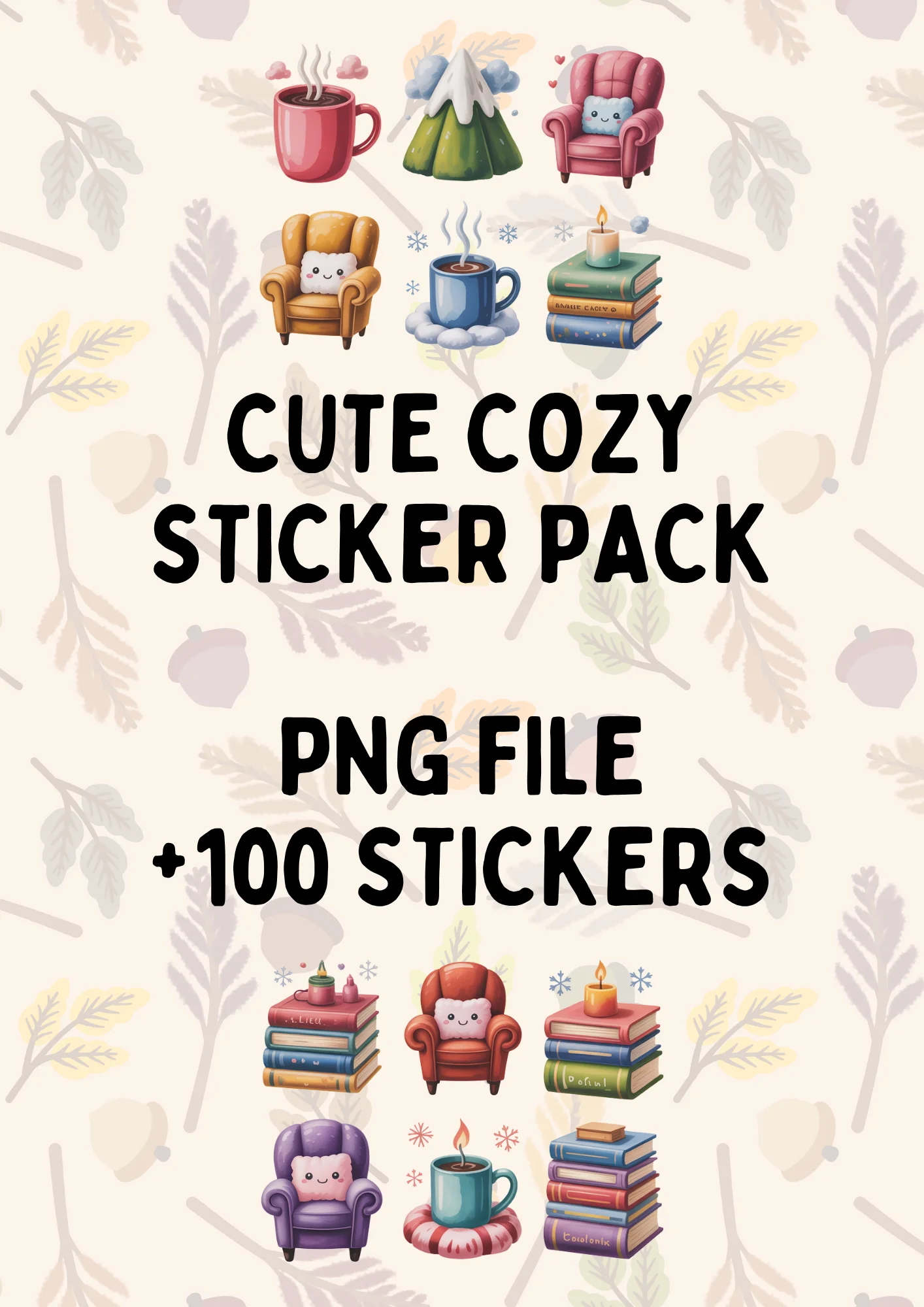 Cozy Sticker Pack (Cute Style) product image (1)