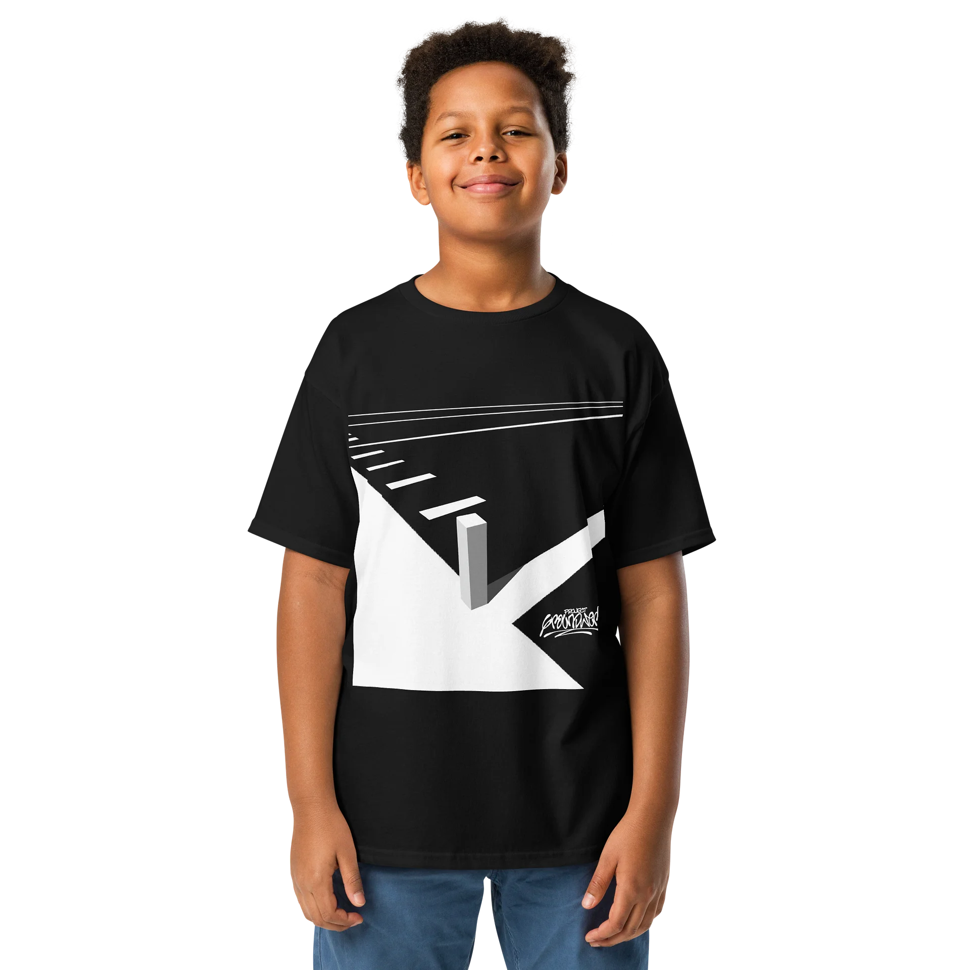 Earned In The Grind Youth Classic (Front/Back) Black Tee product image (3)