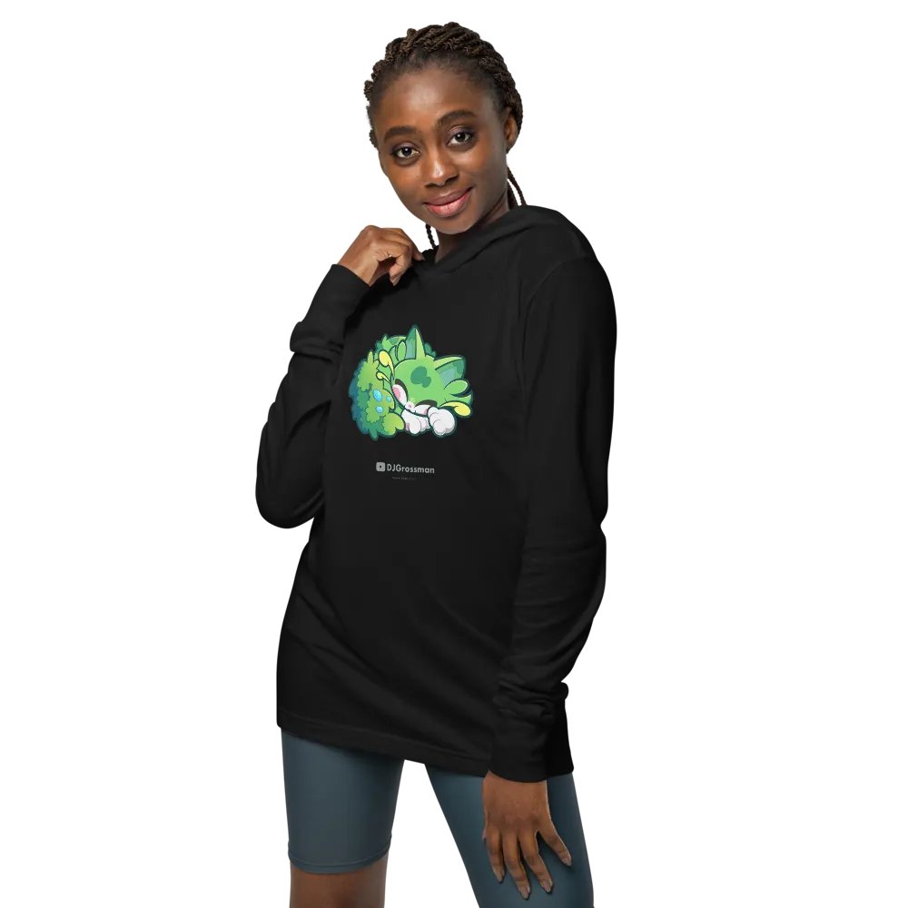 Sleeping Chloe • Unisex Hooded Long Sleeve Tee product image (2)