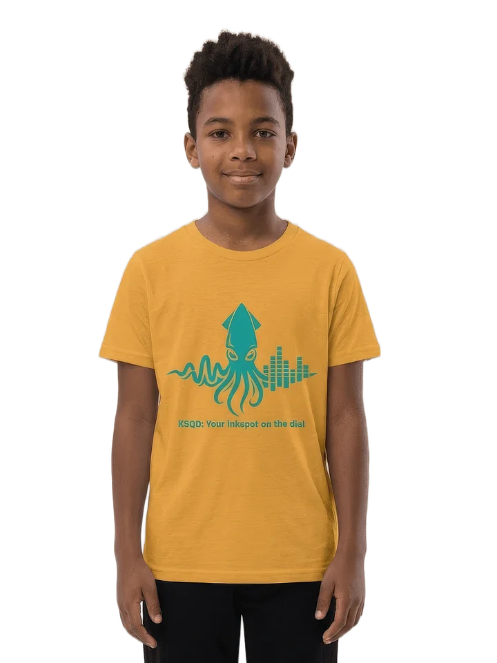KSQD “Soundwave Squid” Youth Performance T-Shirt (Remix Edition) product image (1)