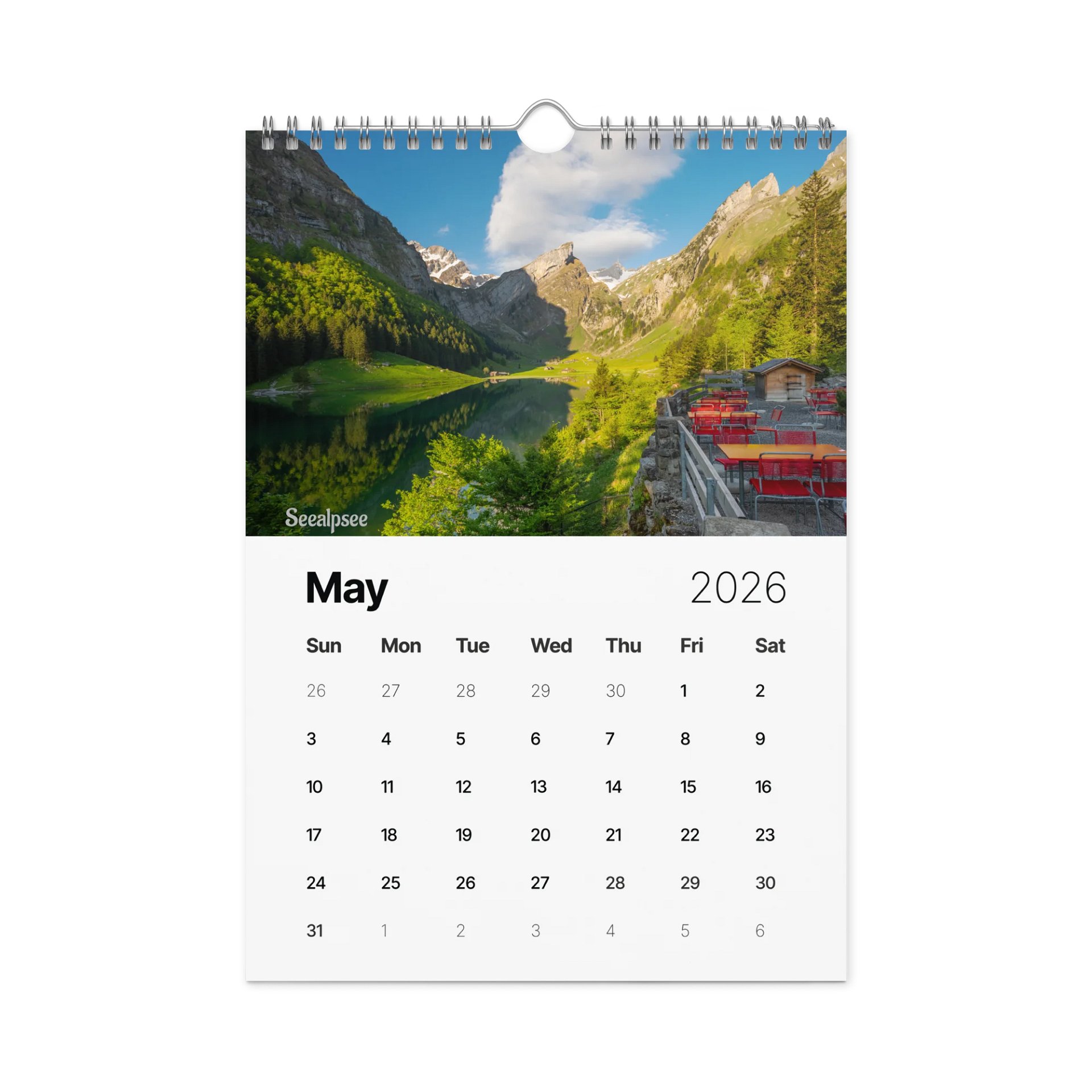 Swiss Landscapes Calendar 2026 product image (6)