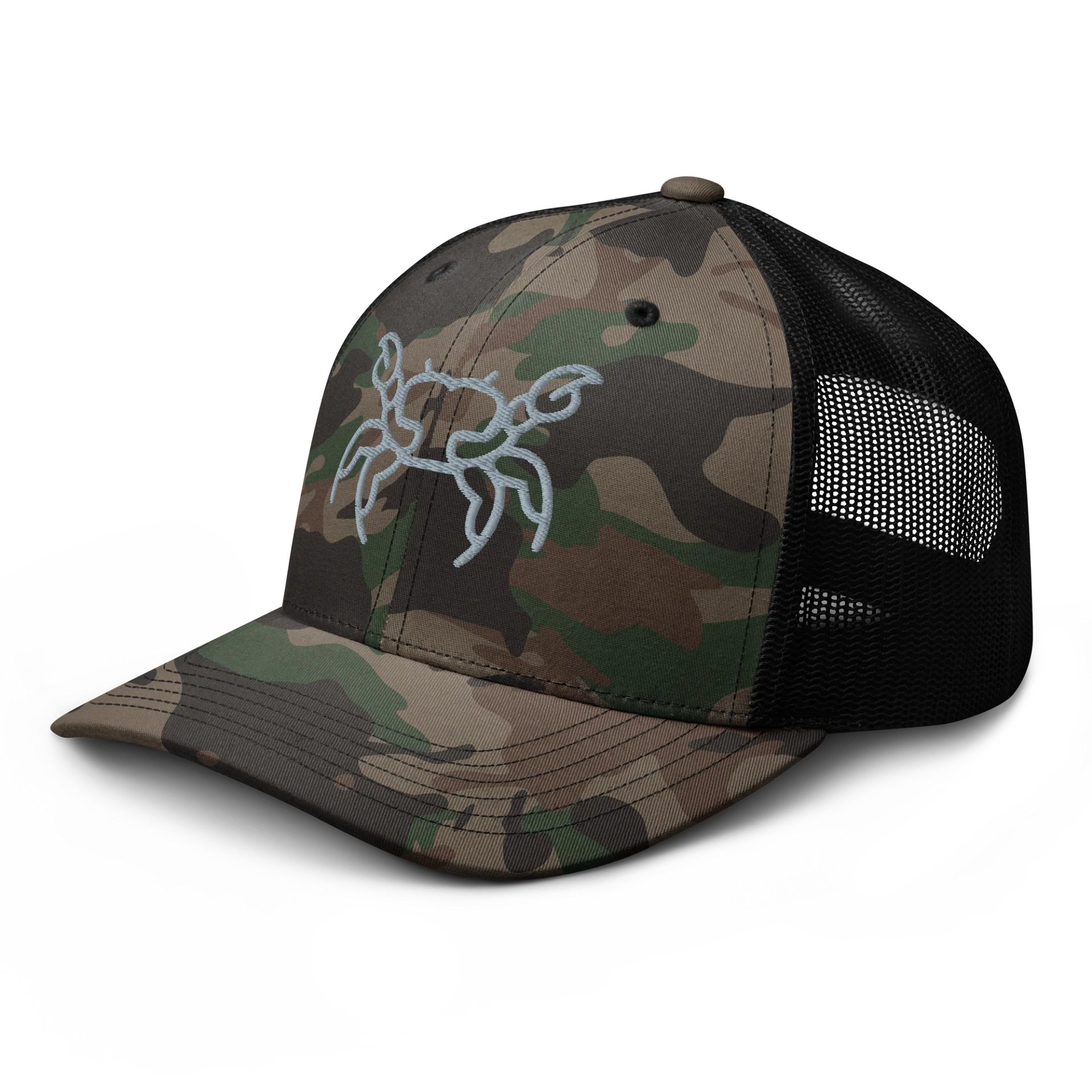 Symmetrical Crab Camo Trucker Hat product image (6)