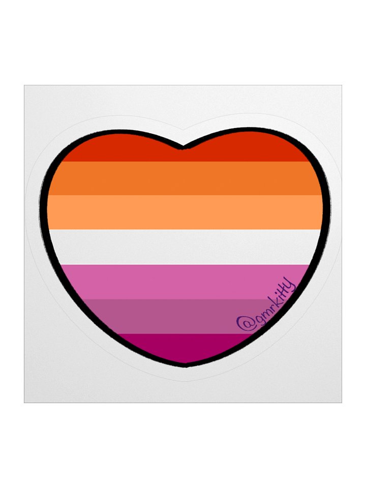 Lesbian Pride Sticker 02 product image (2)