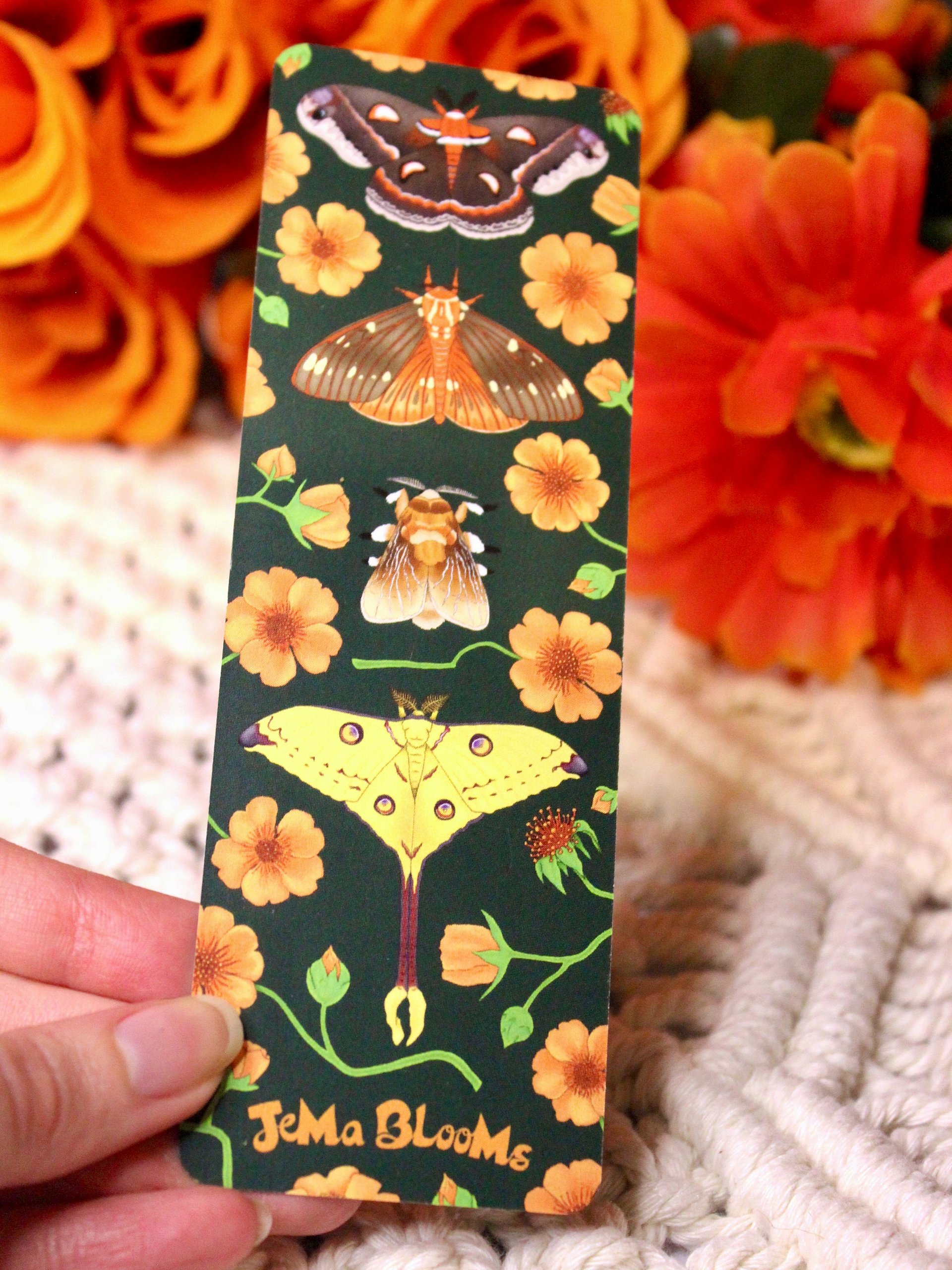Floral Moths Bookmark product image (5)