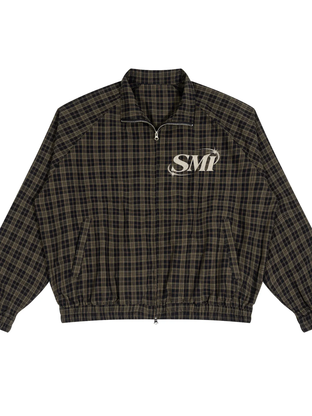 SMI Unisex Plaid Full-Zip Track Jacket product image (4)