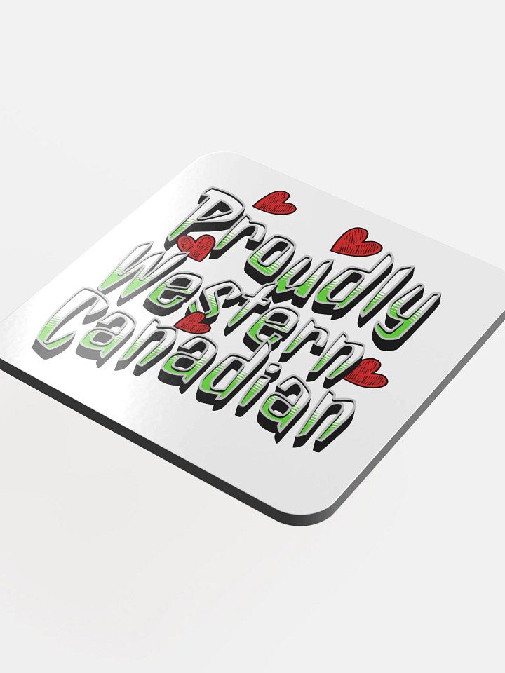 Proudly Western Canadian Pride Coaster product image (1)