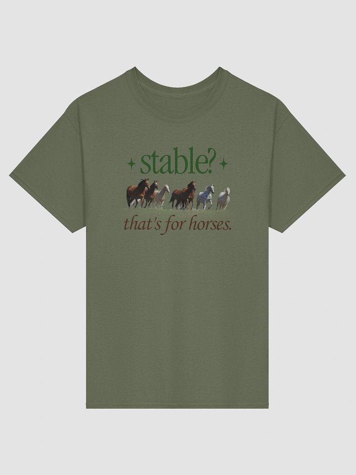 Stable? That's for horses T-shirt product image (6)