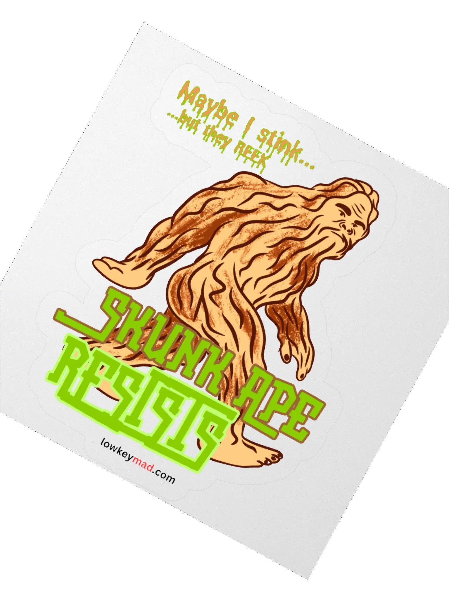 Skunk Ape Resists Sticker product image (4)