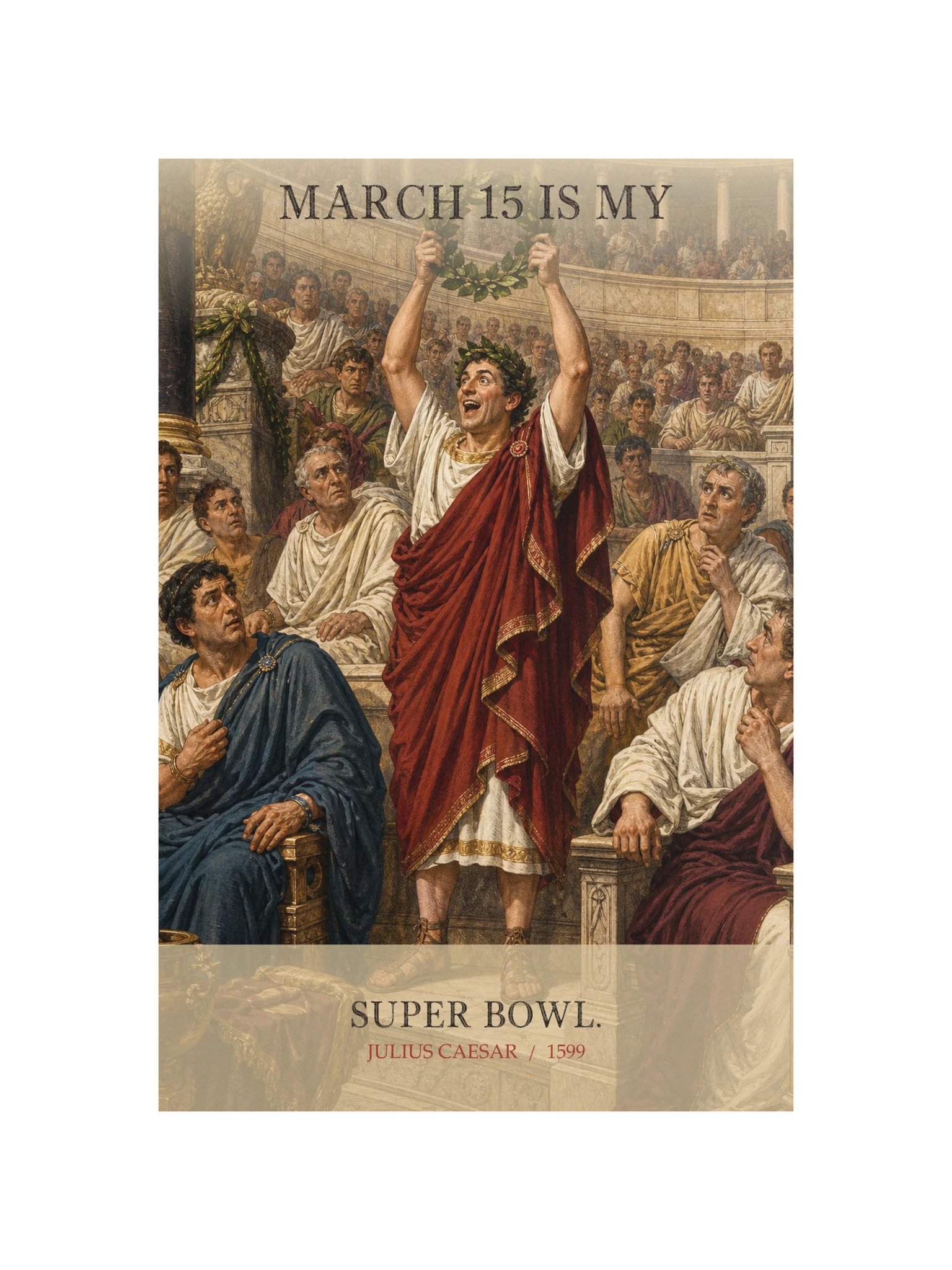March 15 Super Bowl -- Julius Caesar Art Print product image (12)