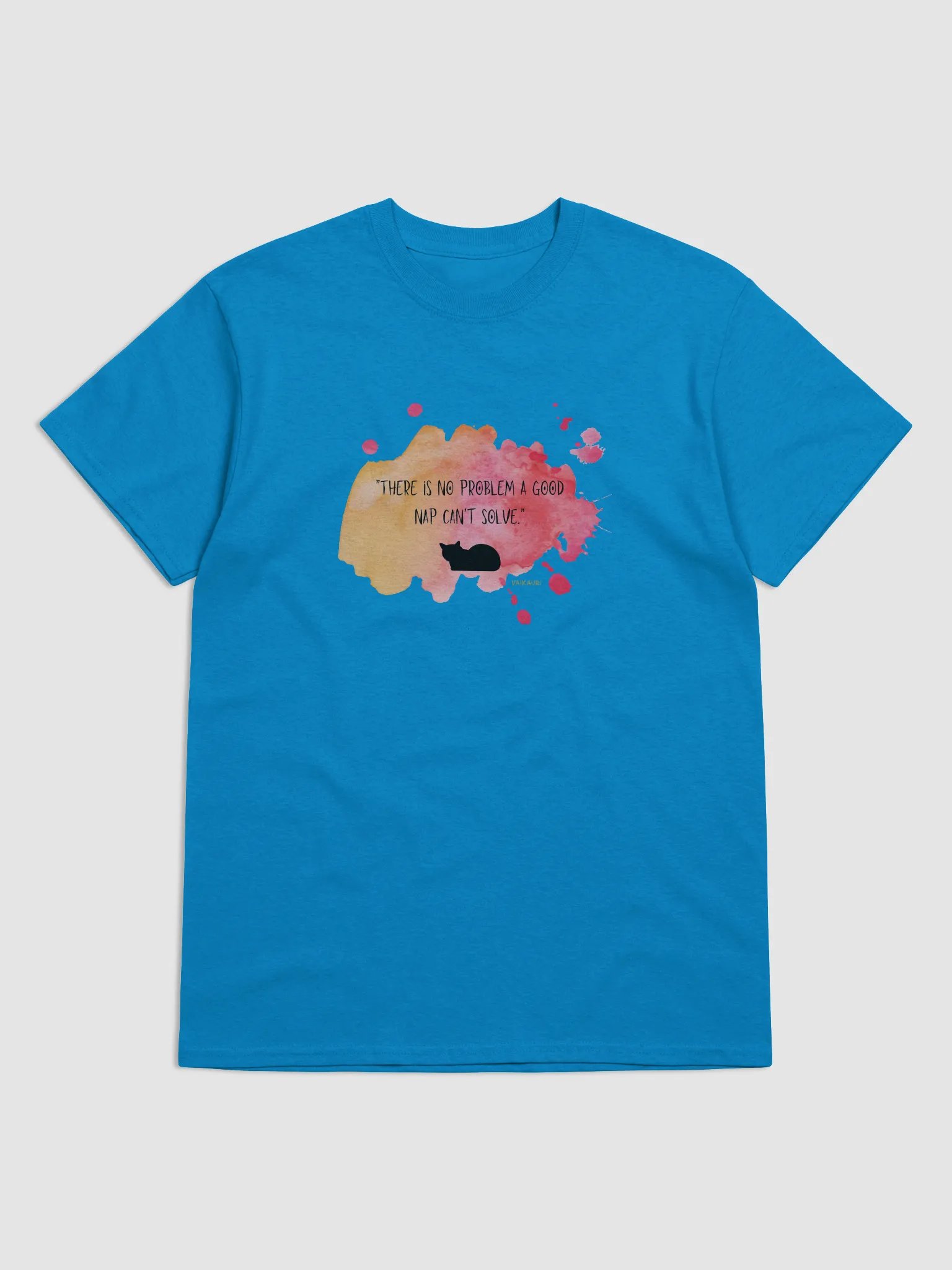 Cat Nap Watercolor T-Shirt product image (1)