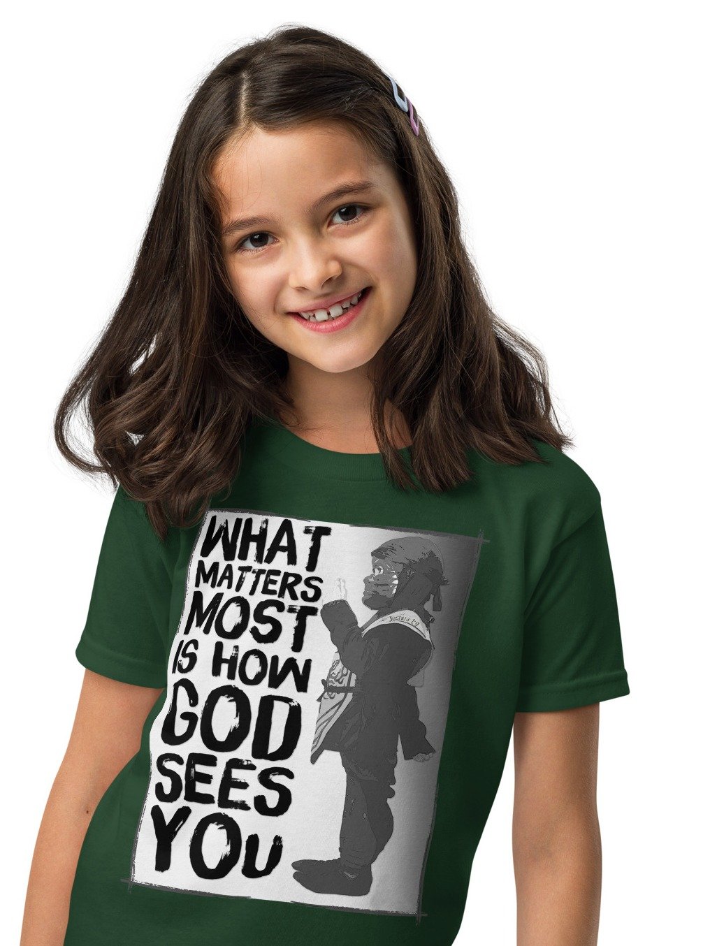 "What Matters Most Is How God Sees You" Brave Christian Youth T-Shirt product image (9)