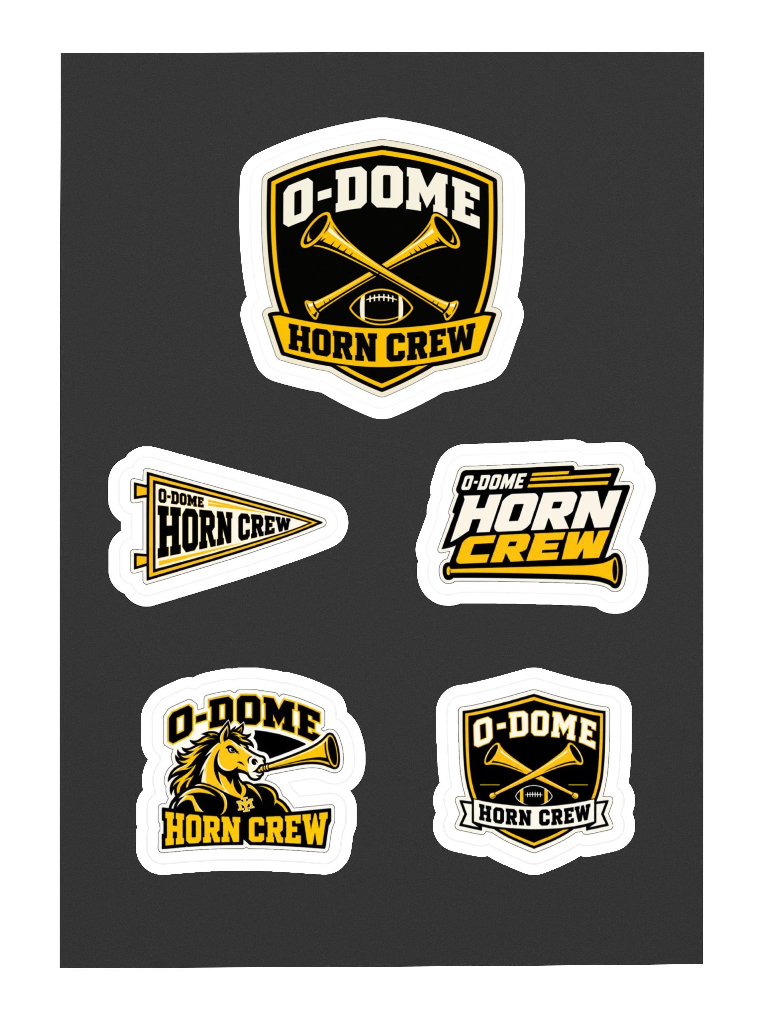 Mustangs Horn Crew Sticker Sheet product image (3)