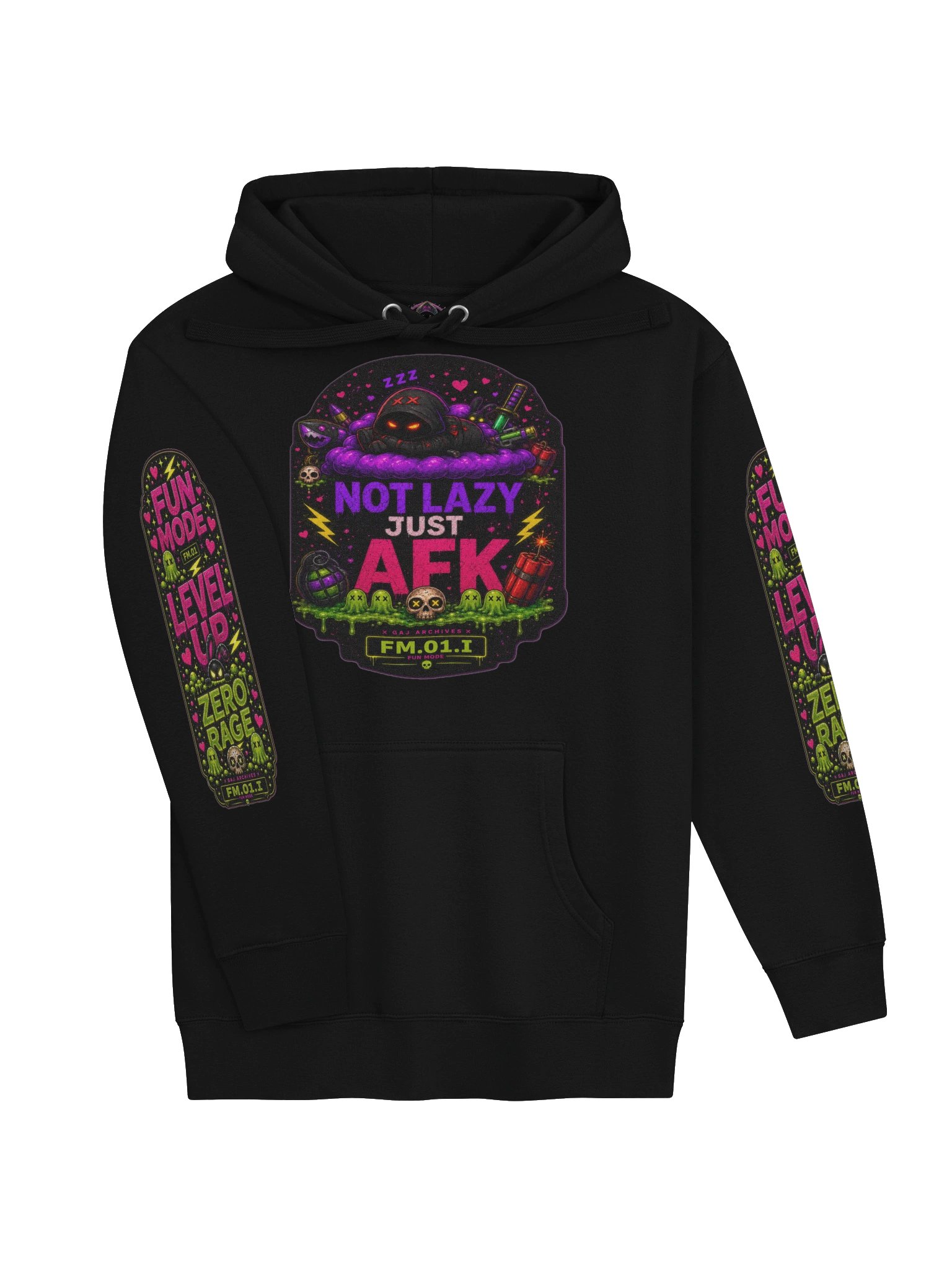 FUN MODE - NOT LAZY, JUST AFK Hoodie product image (3)