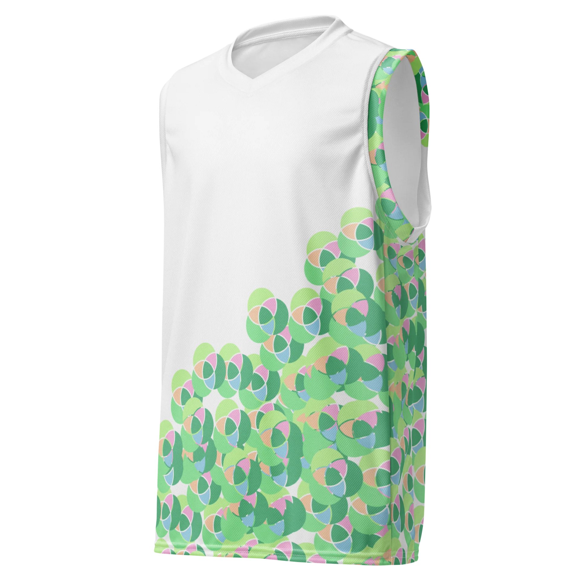 O2G All-Over Print Recycled Basketball Jersey — Signal in Motion product image (1)