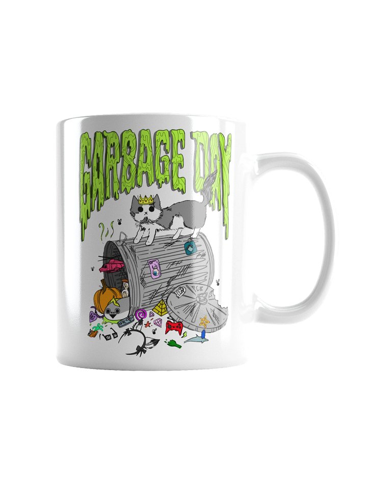 garbage day mug (white) product image (2)
