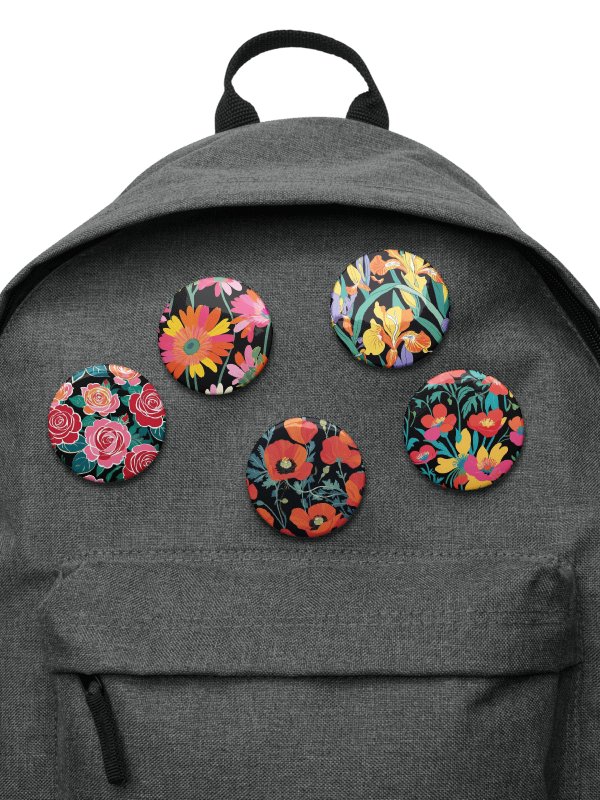 Floral Fusion Pin Buttons Set product image (6)