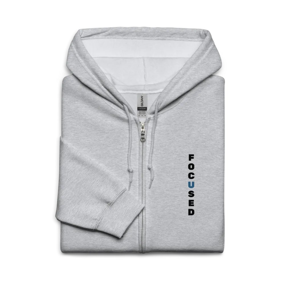 FOCUSED Zip Hoodie (Grey) product image (3)