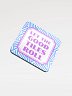 Let the Good Tiles Roll Coaster Violet Blue