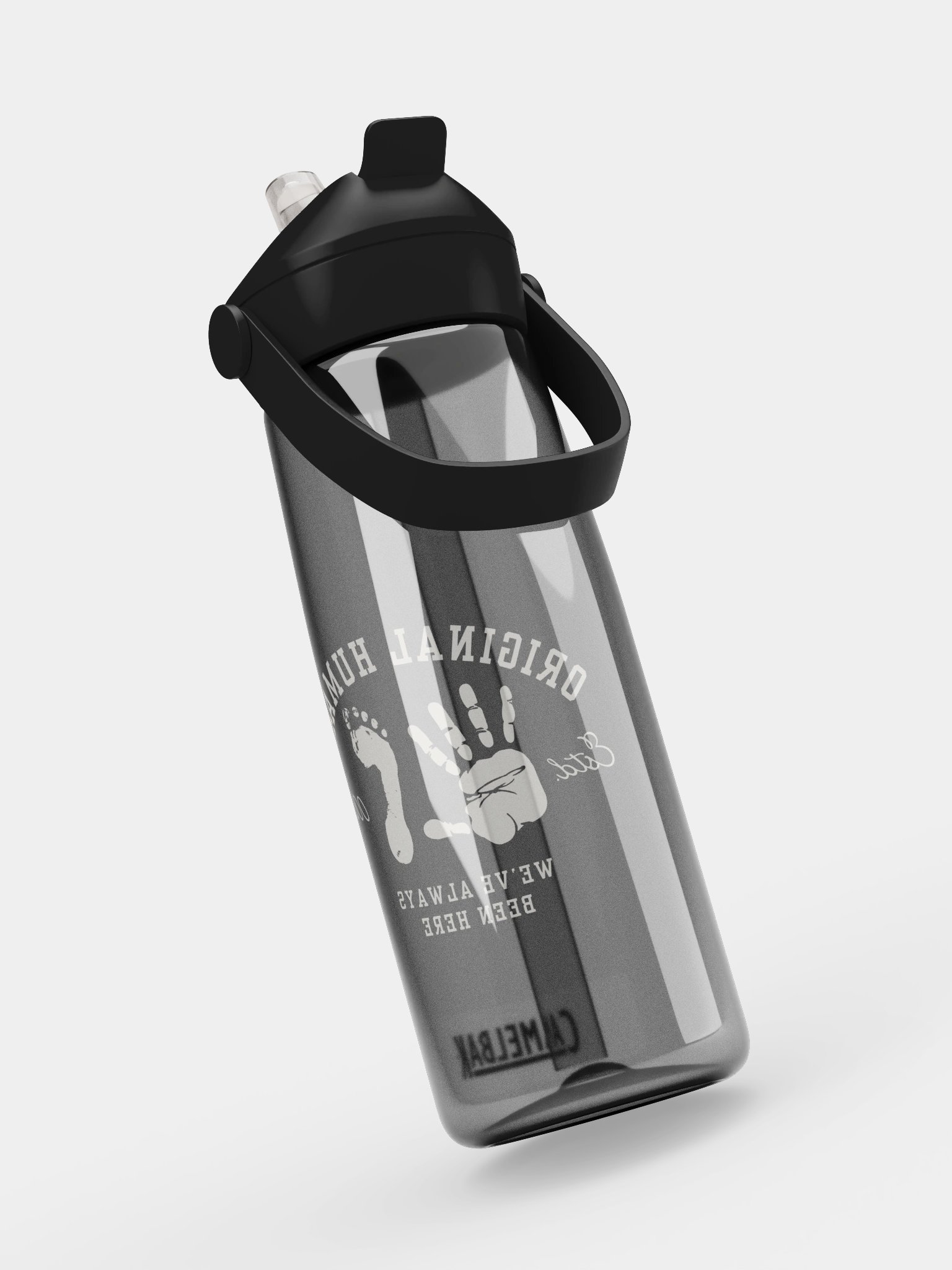 Original Human Flip Straw Water Bottle | Hand & Footprint | Originology | Black History X product image (8)