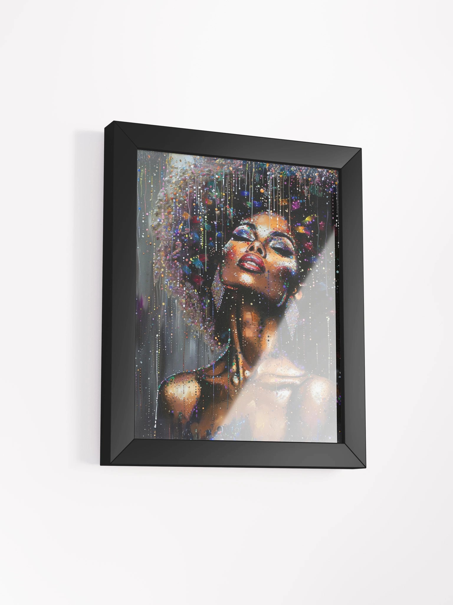 Reigning Wall Art Black Woman Framed High-Quality Matte Poster (in) product image (4)