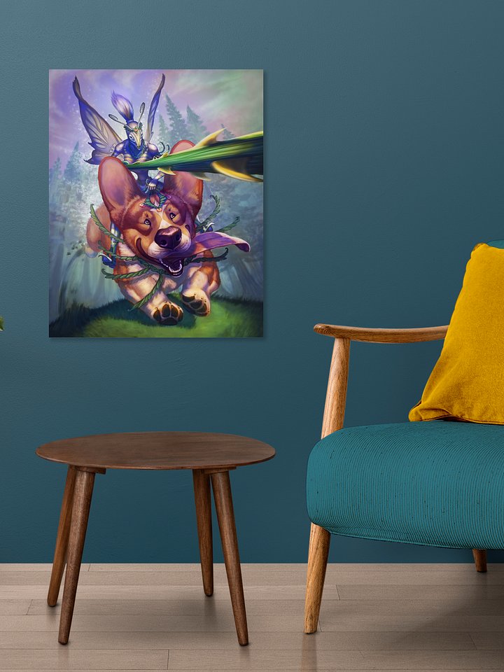 Fairy Steed Enchanting Fantasy Fairy Corgi Print product image (2)
