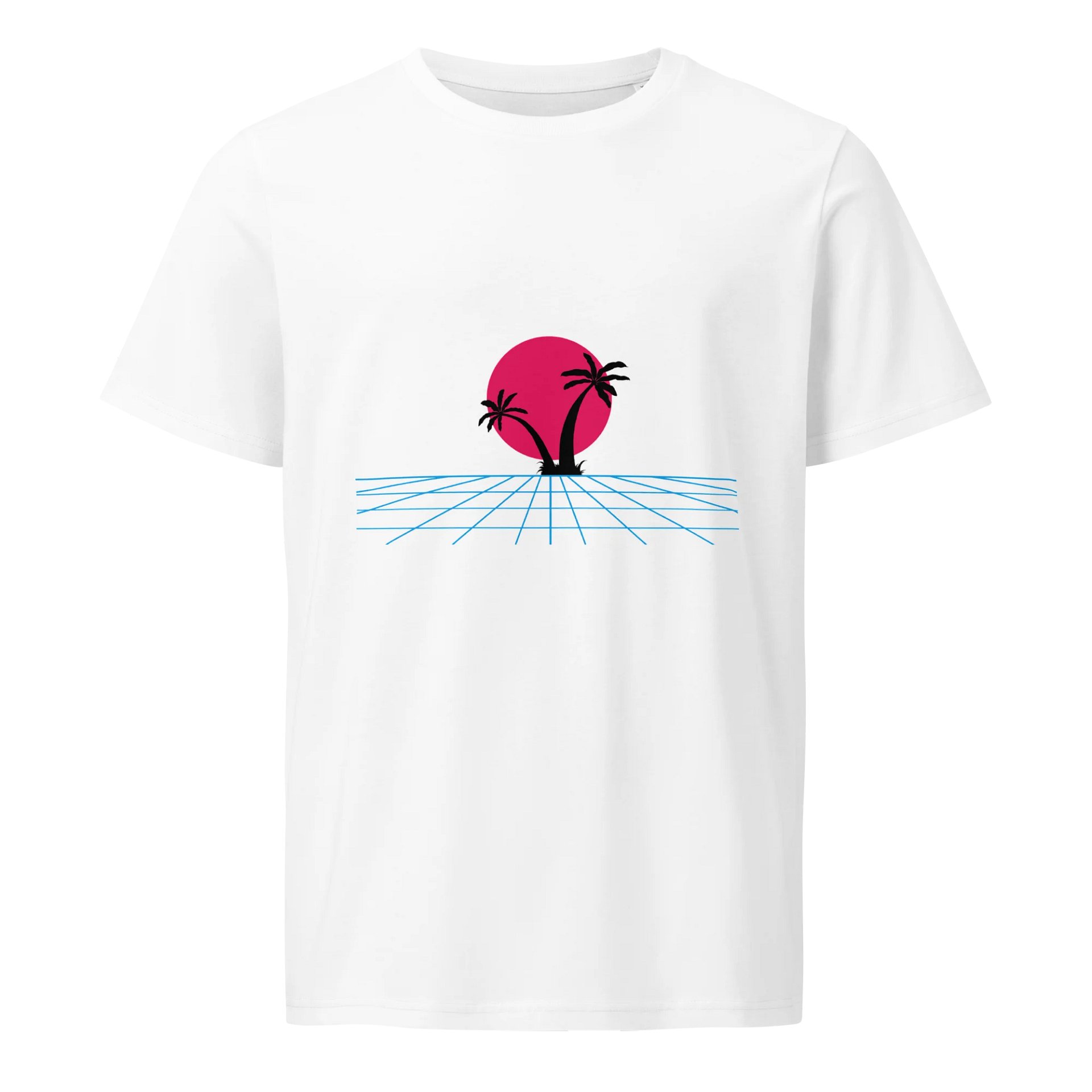 Retro Synthwave Sunset Organic Tee product image (1)