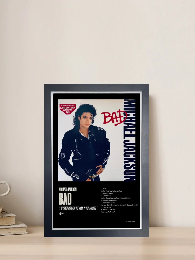 Framed ‘Bad’ Poster product image (2)