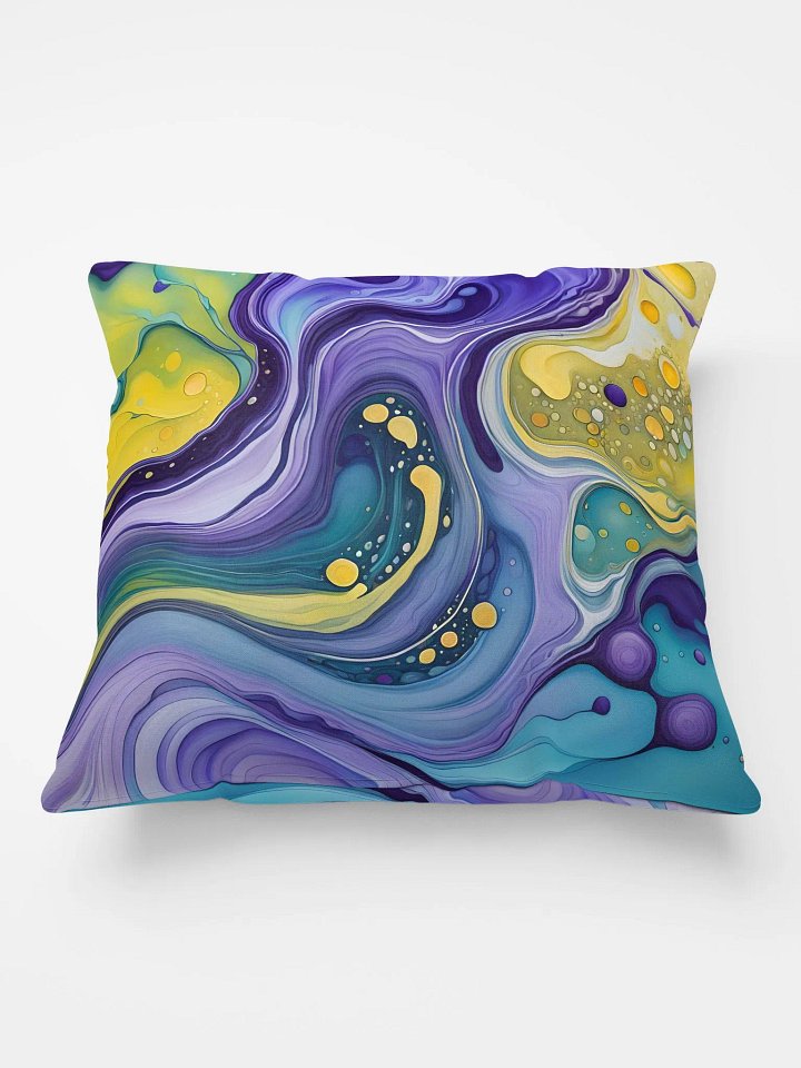 Cosmic Harmony Fluid Art Cushion product image (1)
