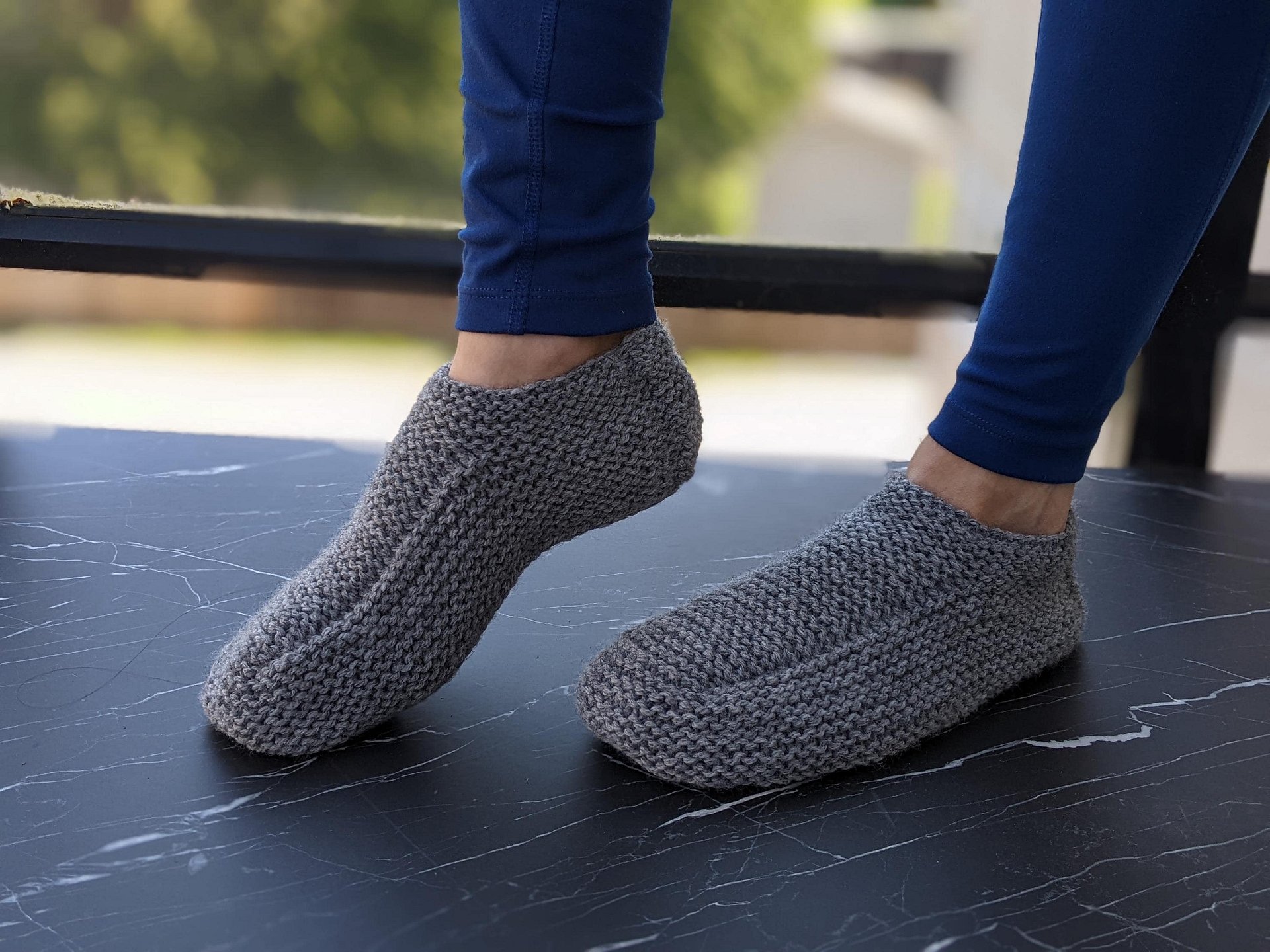 Flat Knit Low-Cut Slipper Socks Pattern product image (4)