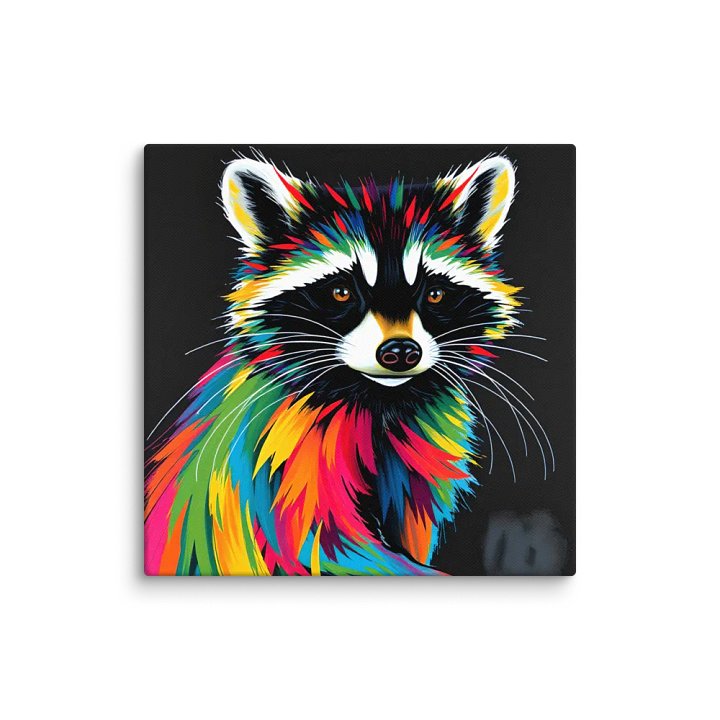 Vibrant Raccoon Canvas product image (12)