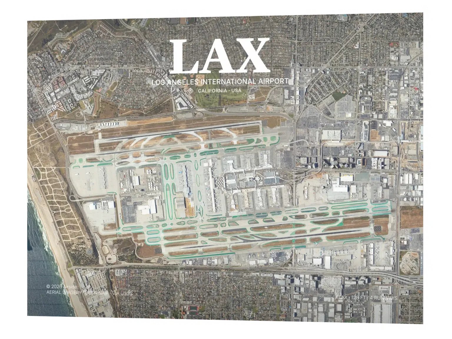 LAX - Los Angeles International Airport Aerial Poster product image (3)