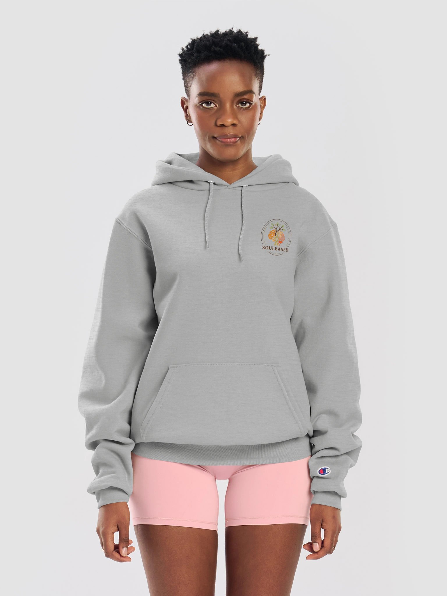 Soulbased X Champion Hoodie — Black product image (5)