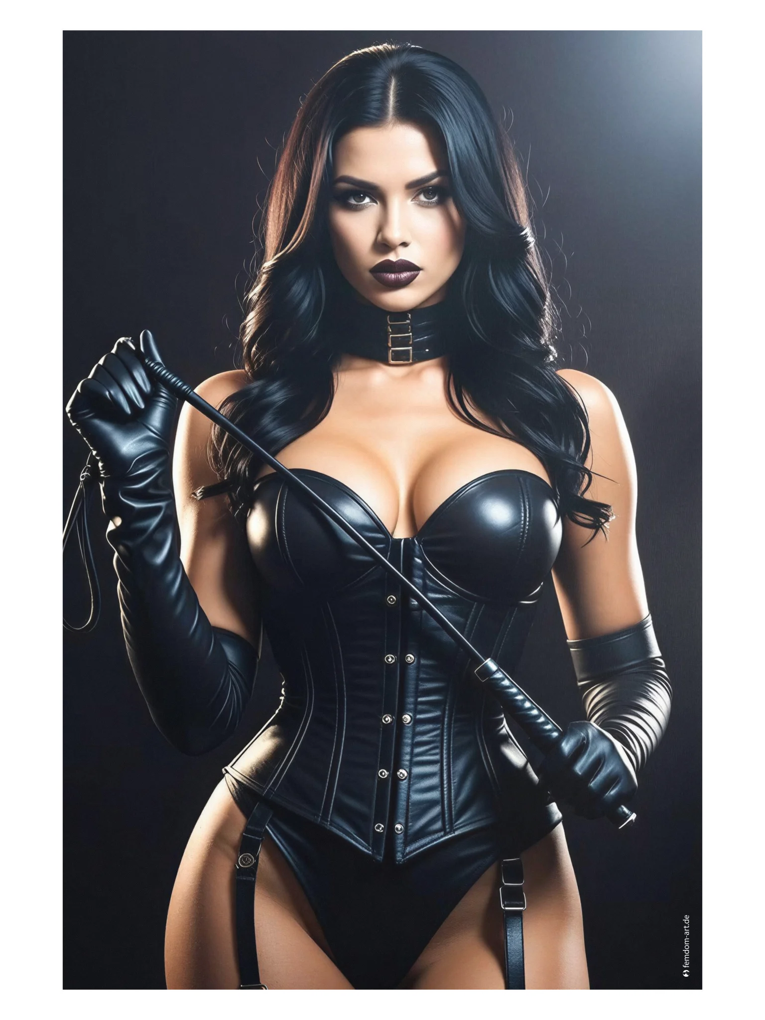 Femdom Poster - Souveräne Verführung – Dunkle Dominanzästhetik product image (2)