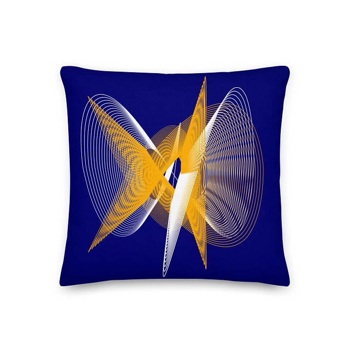 Lissajous Dance - Lissajous Figures Mathematical Art Pillow product image (2)
