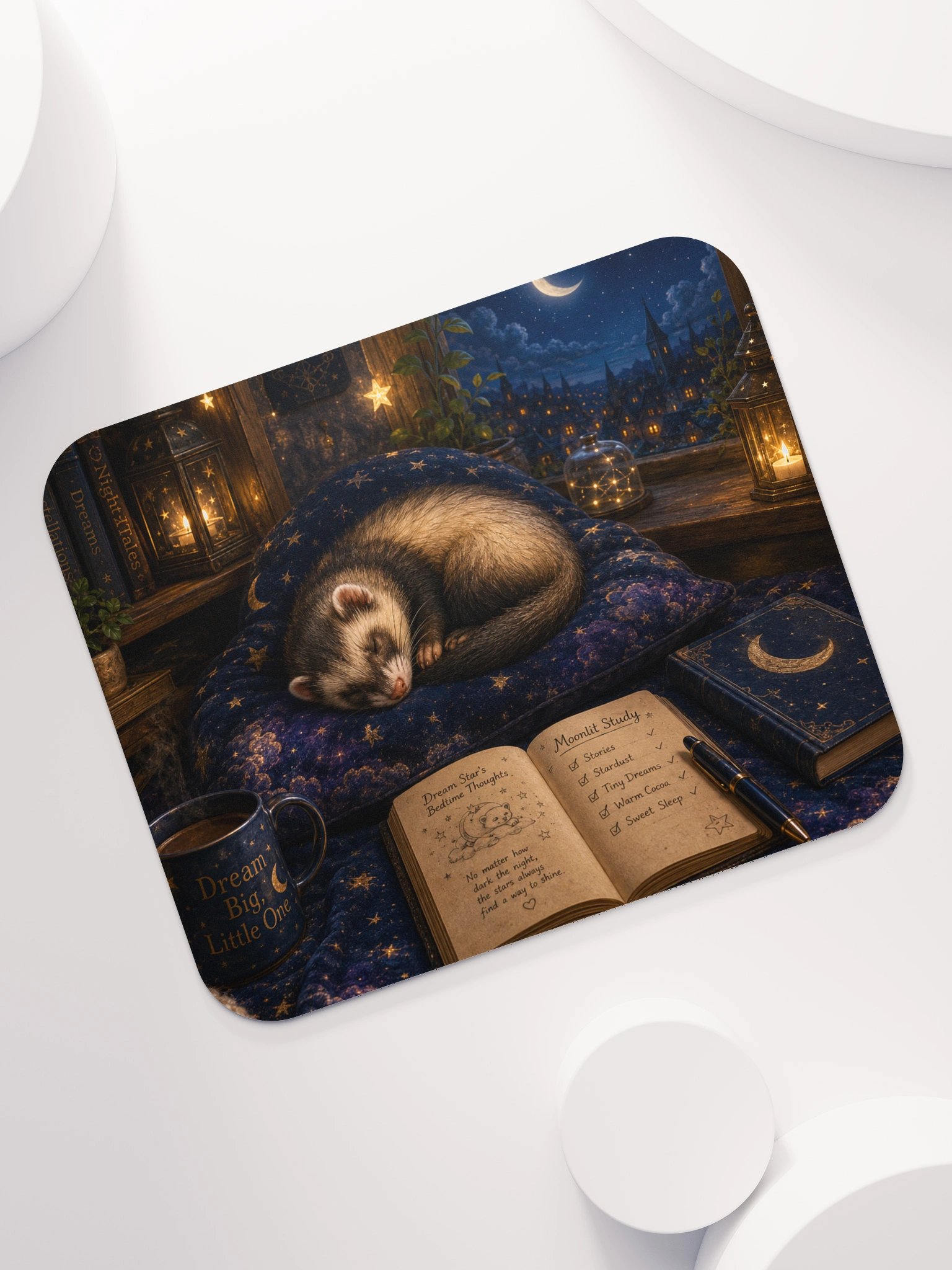 Dream Star's Moonlit Study Mouse Pad product image (8)