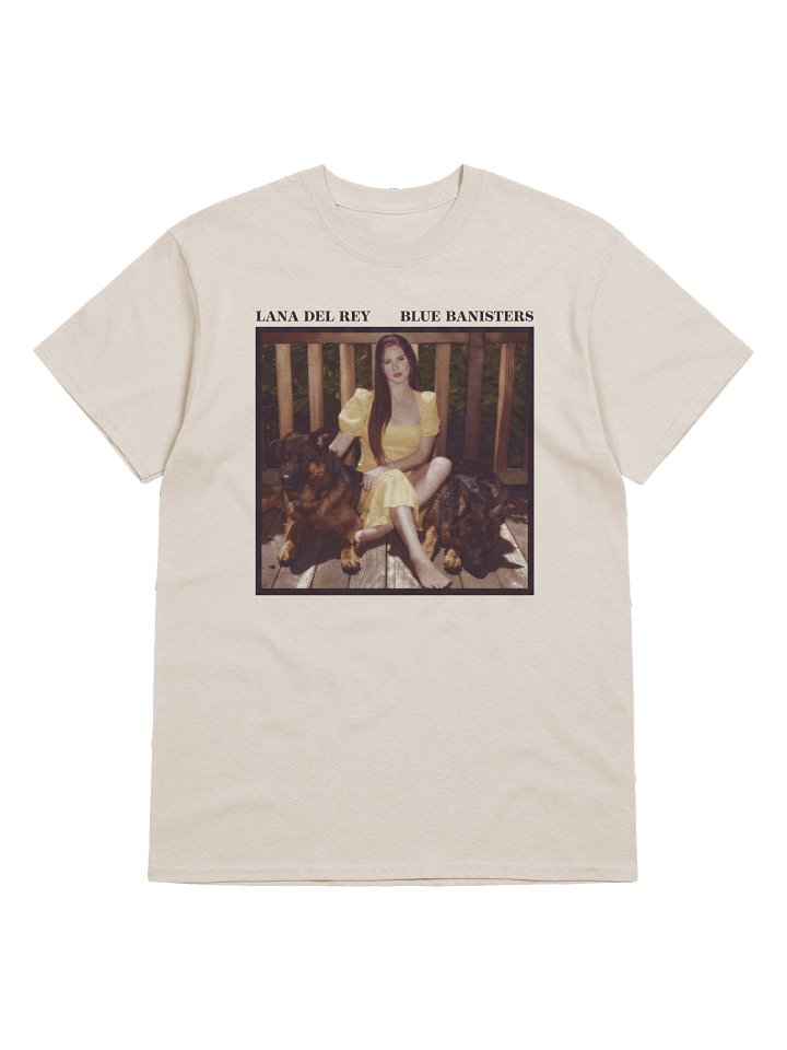 Lana Del Rey Blue Banisters Portrait Boyfriend Fit Girls T-Shirt product image (1)