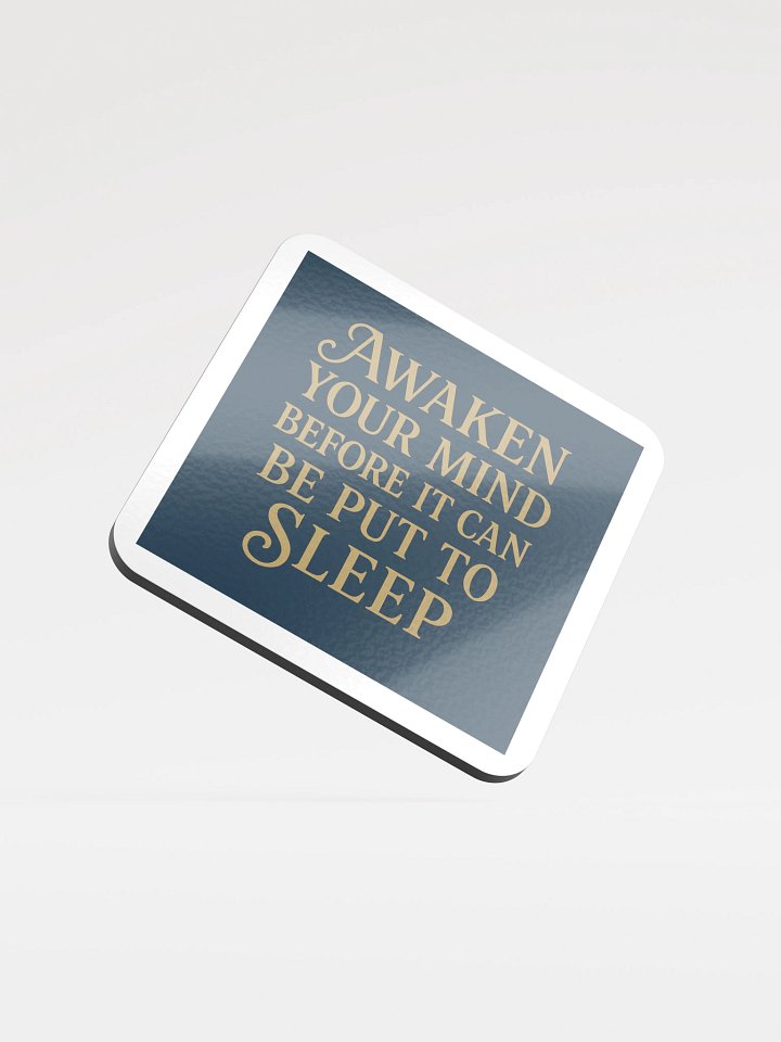 🜂 Emspiracy Spell Coaster – Colourful Dragon Edition 🜂 "Sit. Speak. Remember." product image (1)