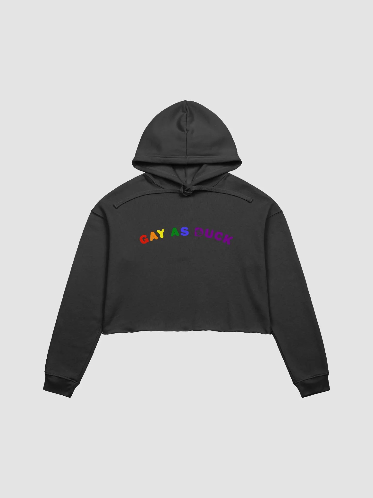 Gay As Duck Crop Hoodie - Pride product image (1)