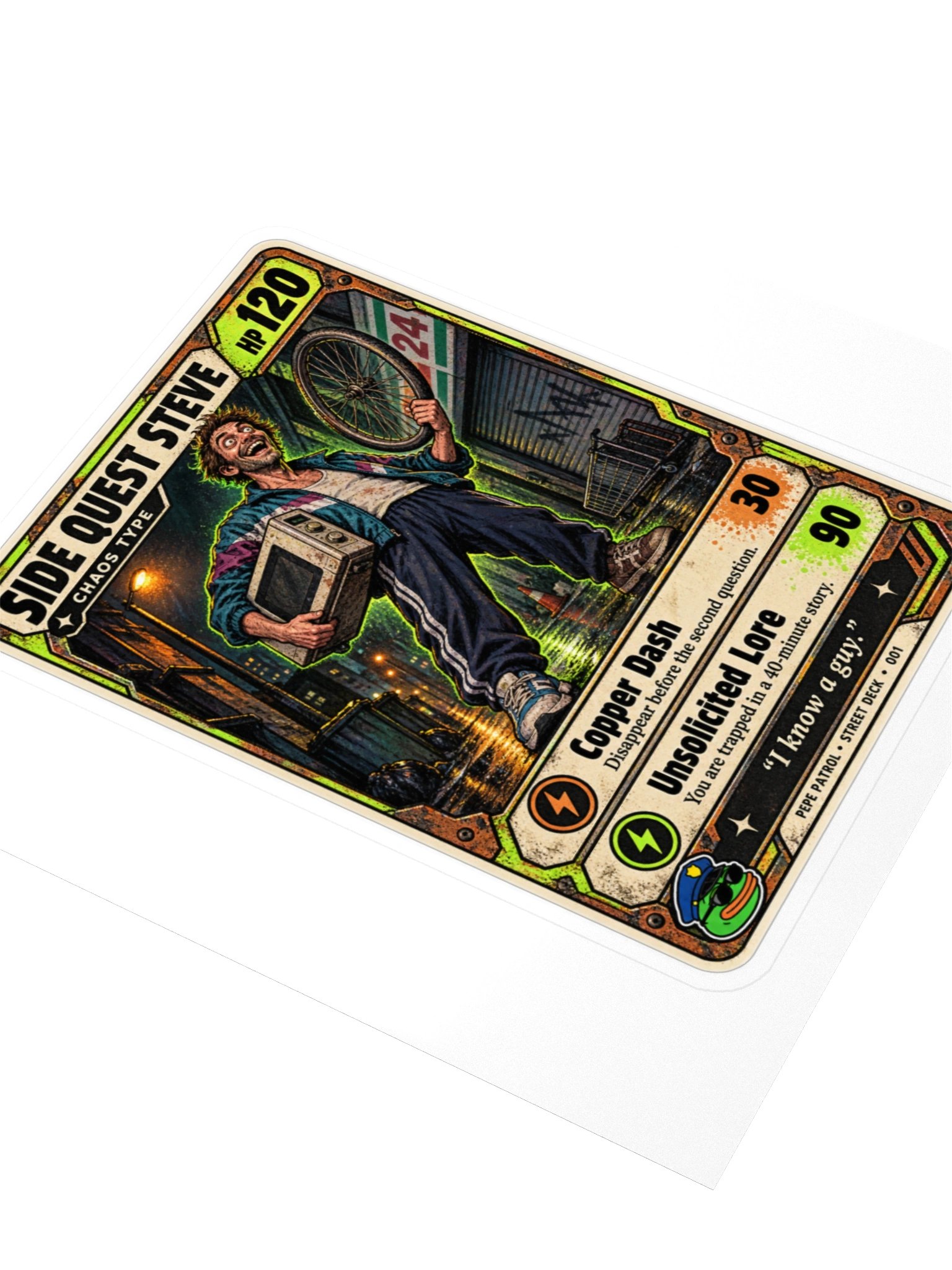 Side Quest Steve — Street Deck Sticker 001 product image (3)